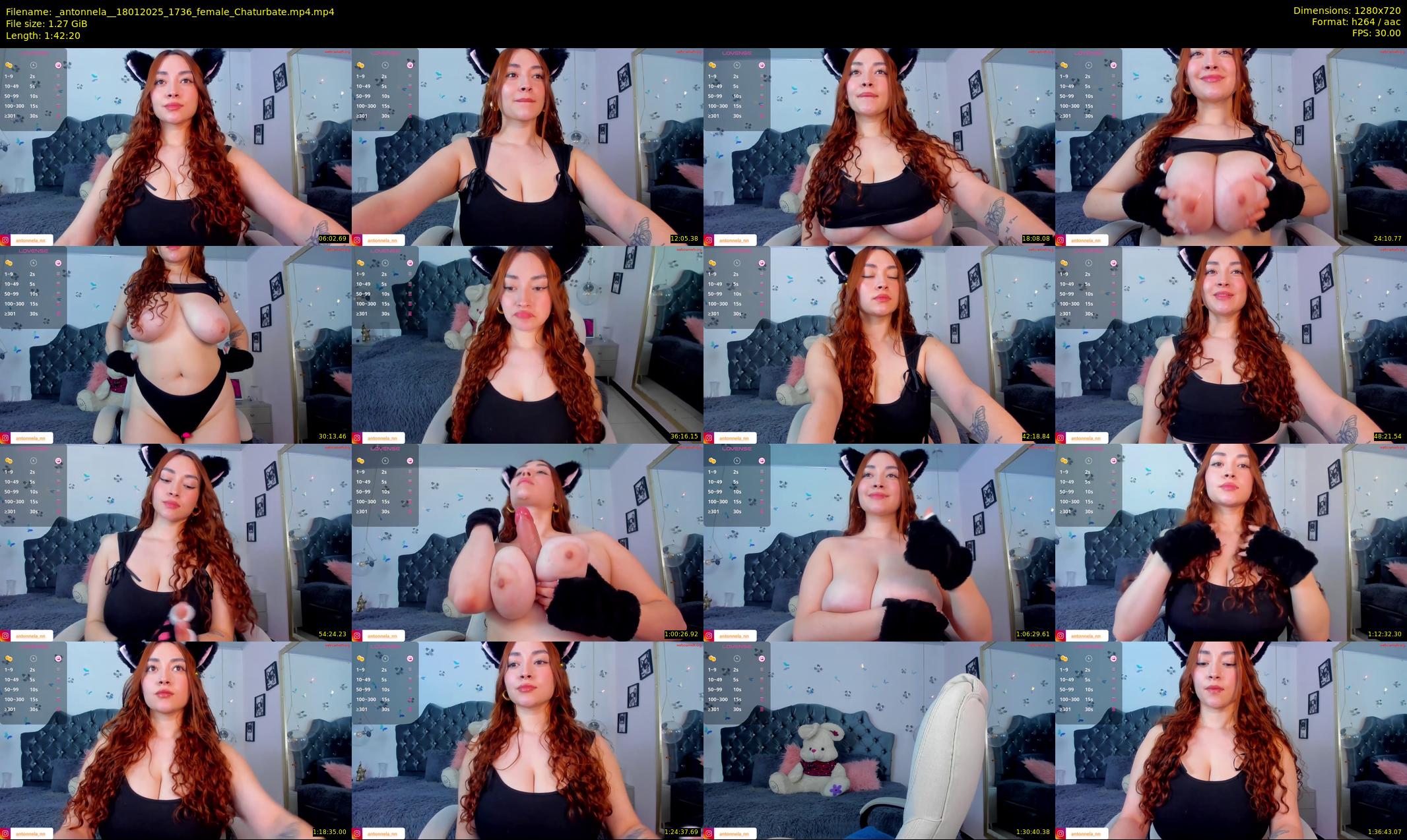 _antonnela_ — 103 minute Chaturbate female cam show recording, 720p, Jan 18, 2025