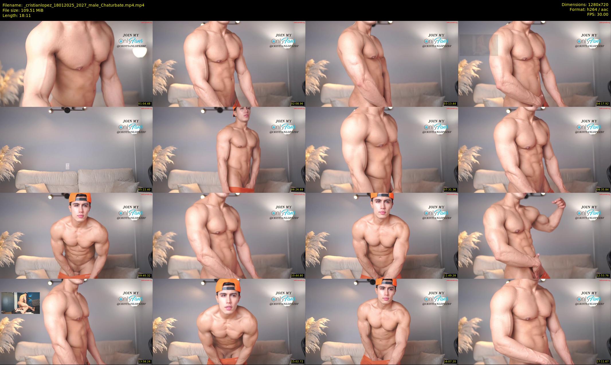 _cristianlopez — 19 minute Chaturbate male cam show recording, 720p, Jan 18, 2025