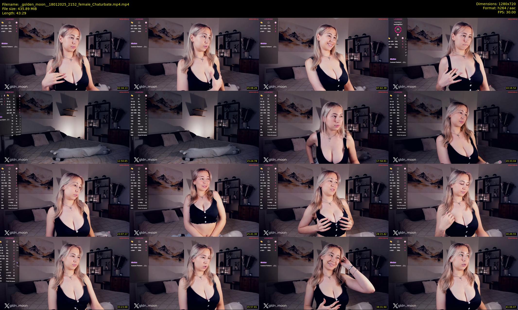 _golden_moon_ — 44 minute Chaturbate female cam show recording, 720p, Jan 18, 2025