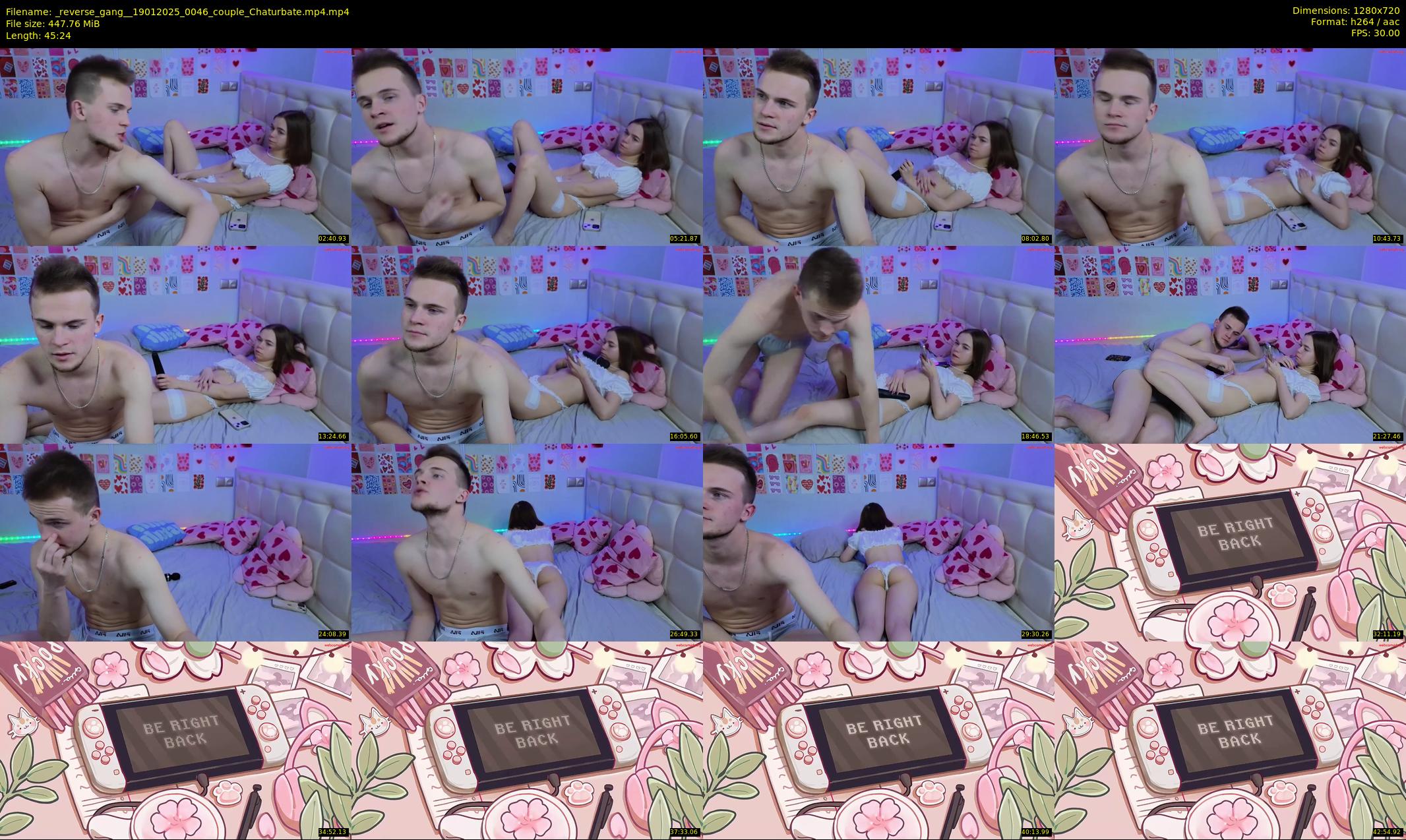 _reverse_gang_ — 46 minute Chaturbate couple cam show recording, 720p, Jan 19, 2025