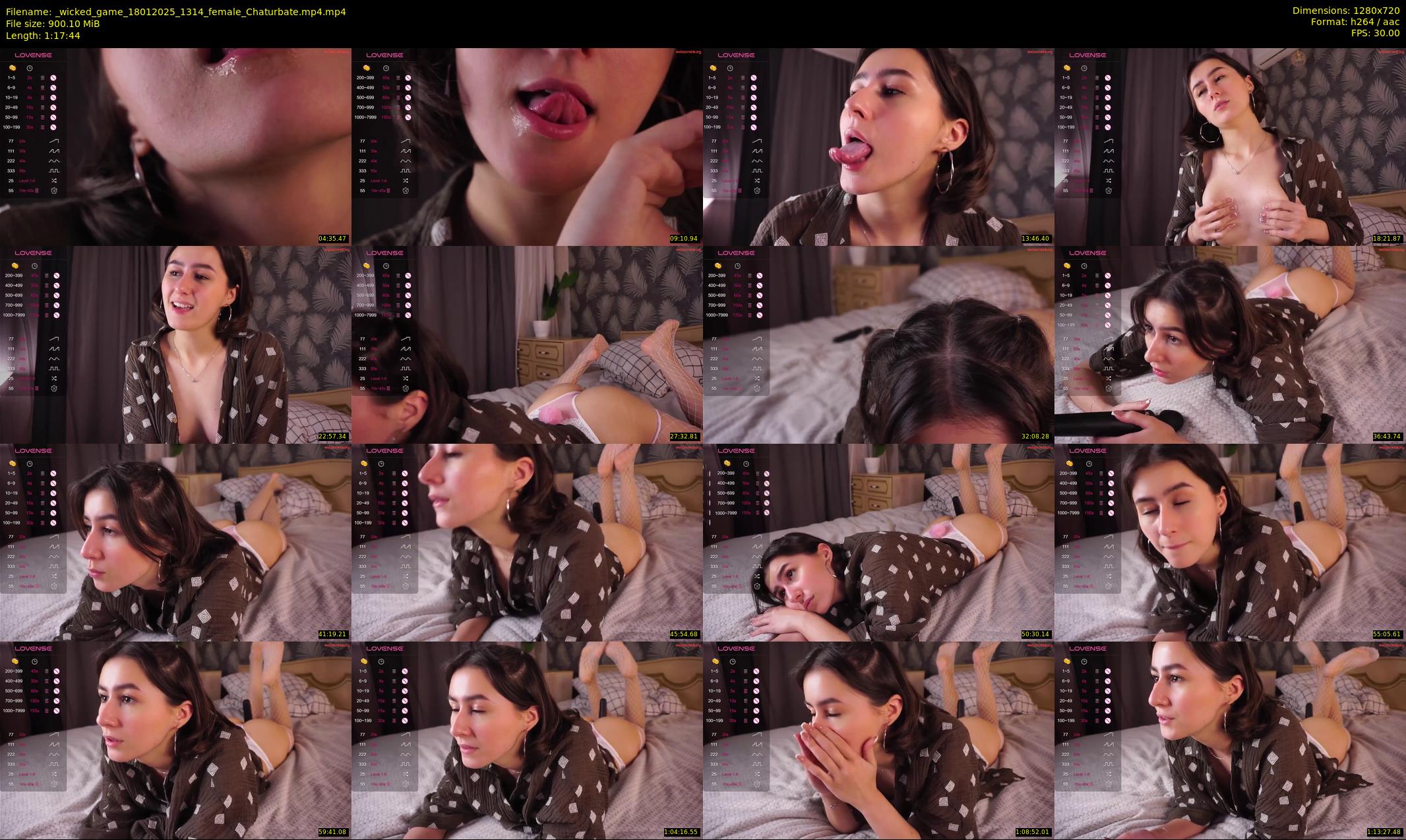 _wicked_game — 78 minute Chaturbate female cam show recording, 720p, Jan 18, 2025