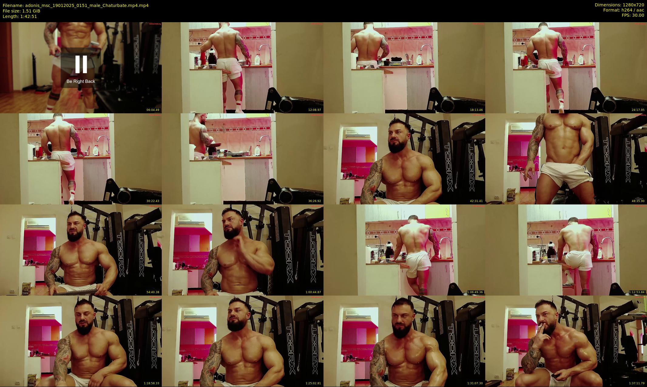 adonis_msc — 103 minute Chaturbate male cam show recording, 720p, Jan 19, 2025