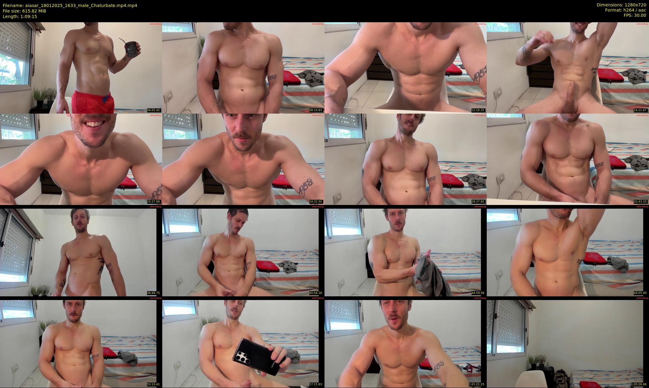 aiasar — 70 minute Chaturbate male cam show recording, 720p, Jan 18, 2025