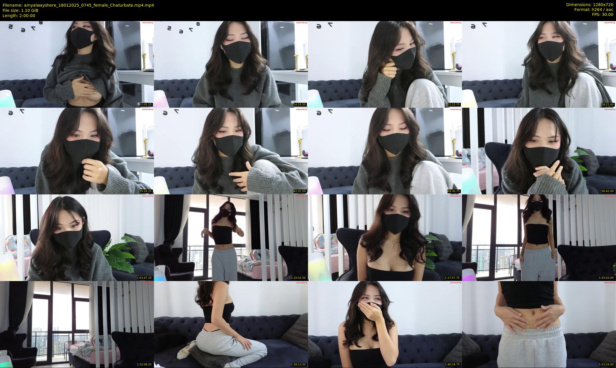 amyalwayshere — 120 minute Chaturbate female cam show recording, 720p, Jan 18, 2025