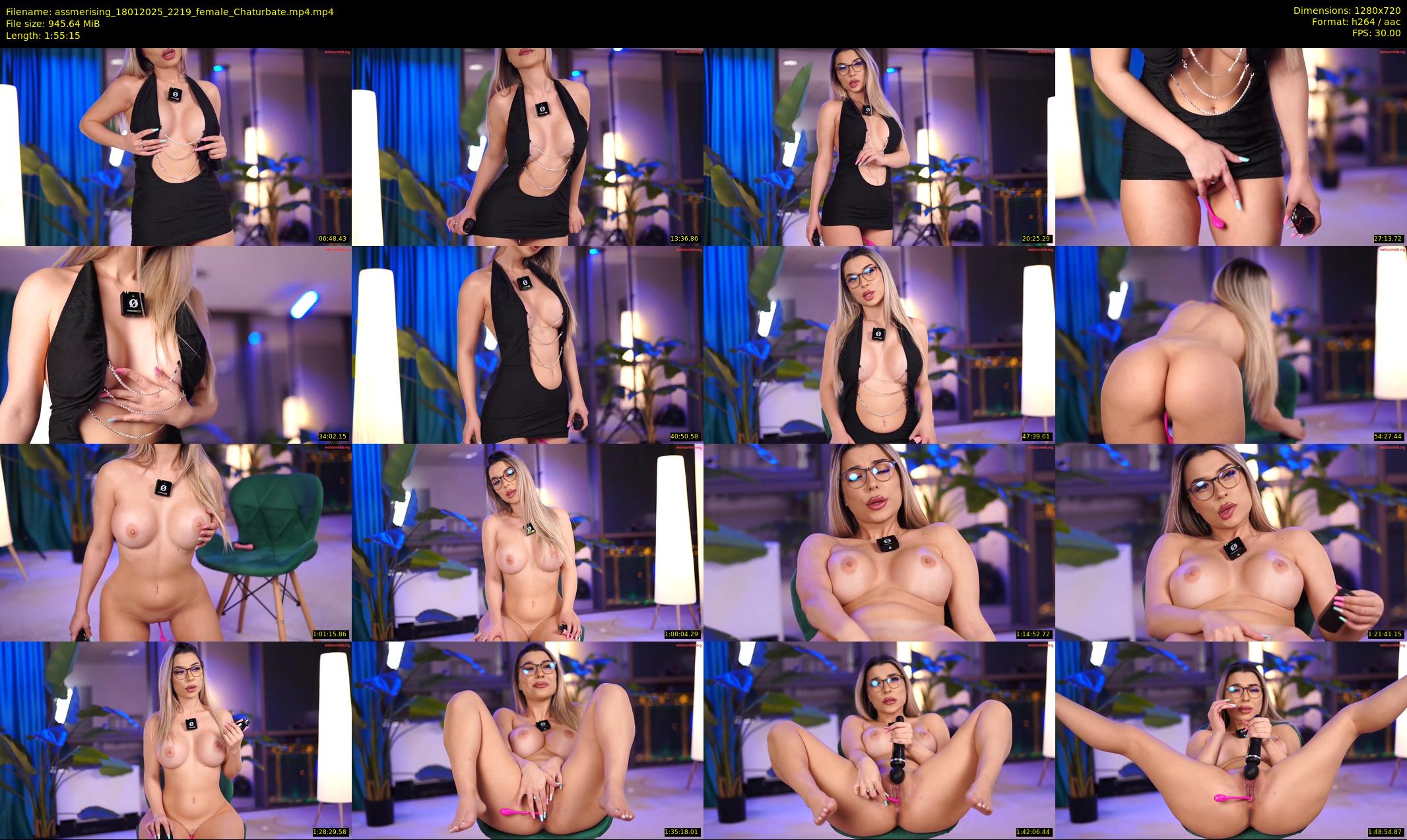 assmerising — 116 minute Chaturbate female cam show recording, 720p, Jan 18, 2025