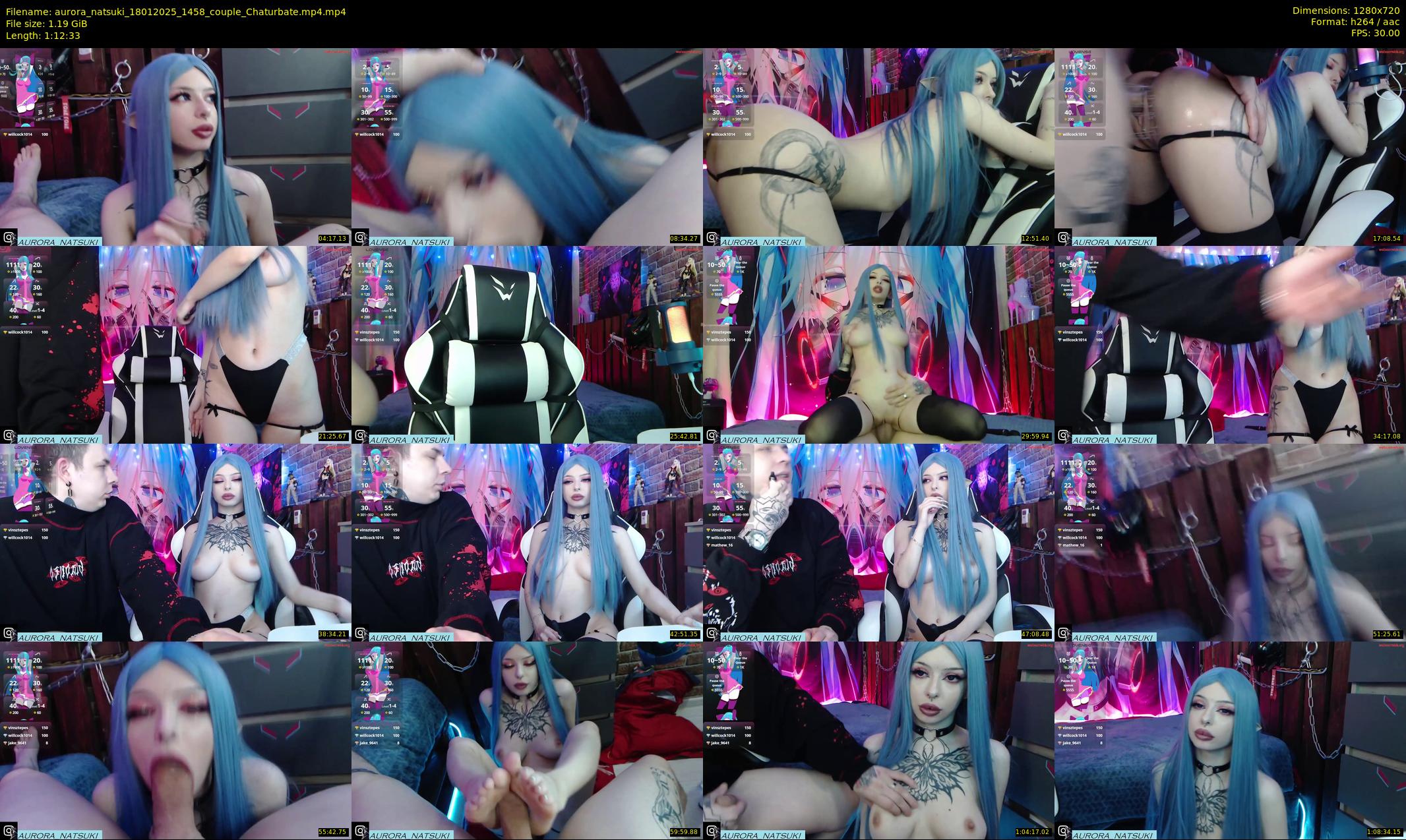 aurora_natsuki — 73 minute Chaturbate couple cam show recording, 720p, Jan 18, 2025