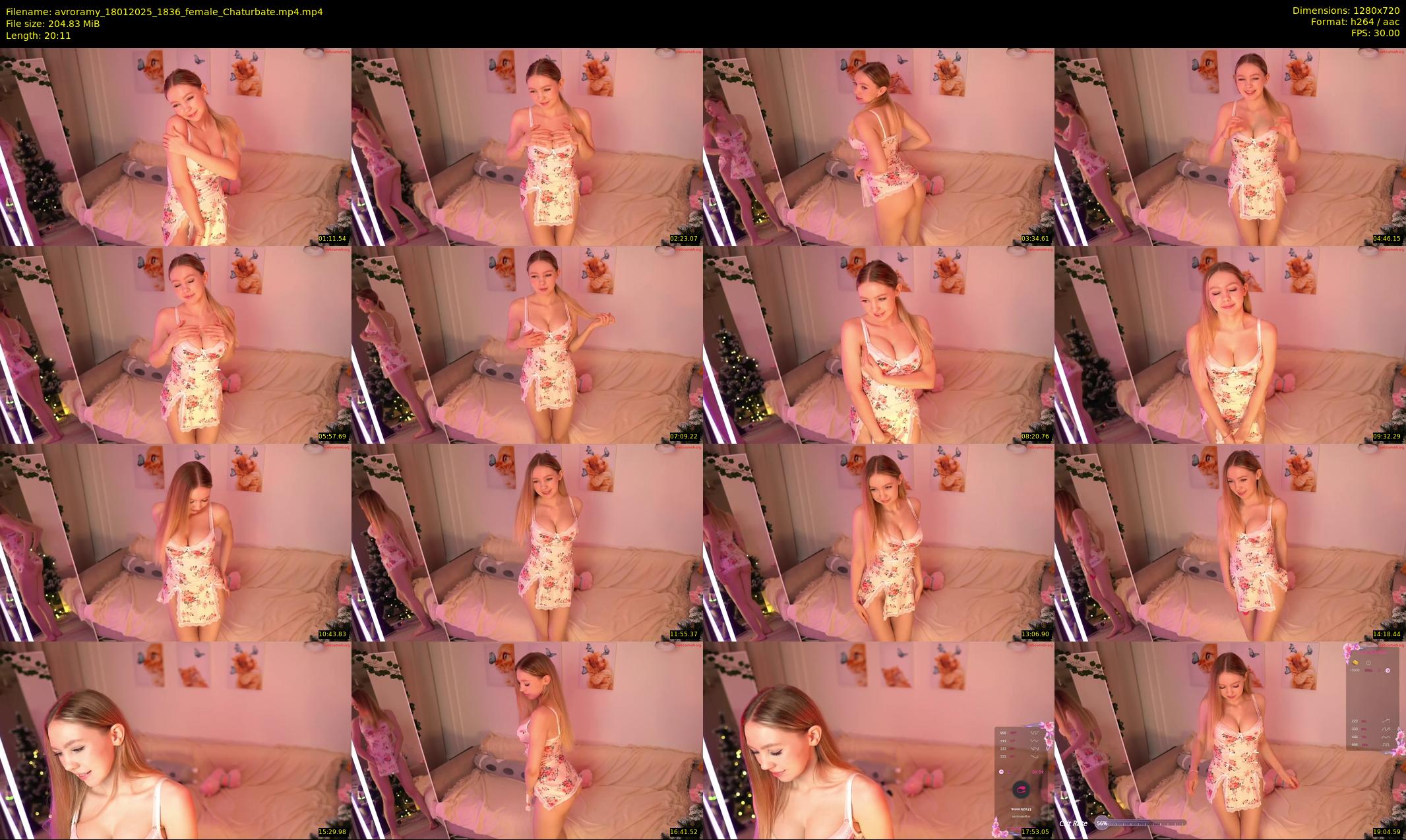 avroramy — 21 minute Chaturbate female cam show recording, 720p, Jan 18, 2025