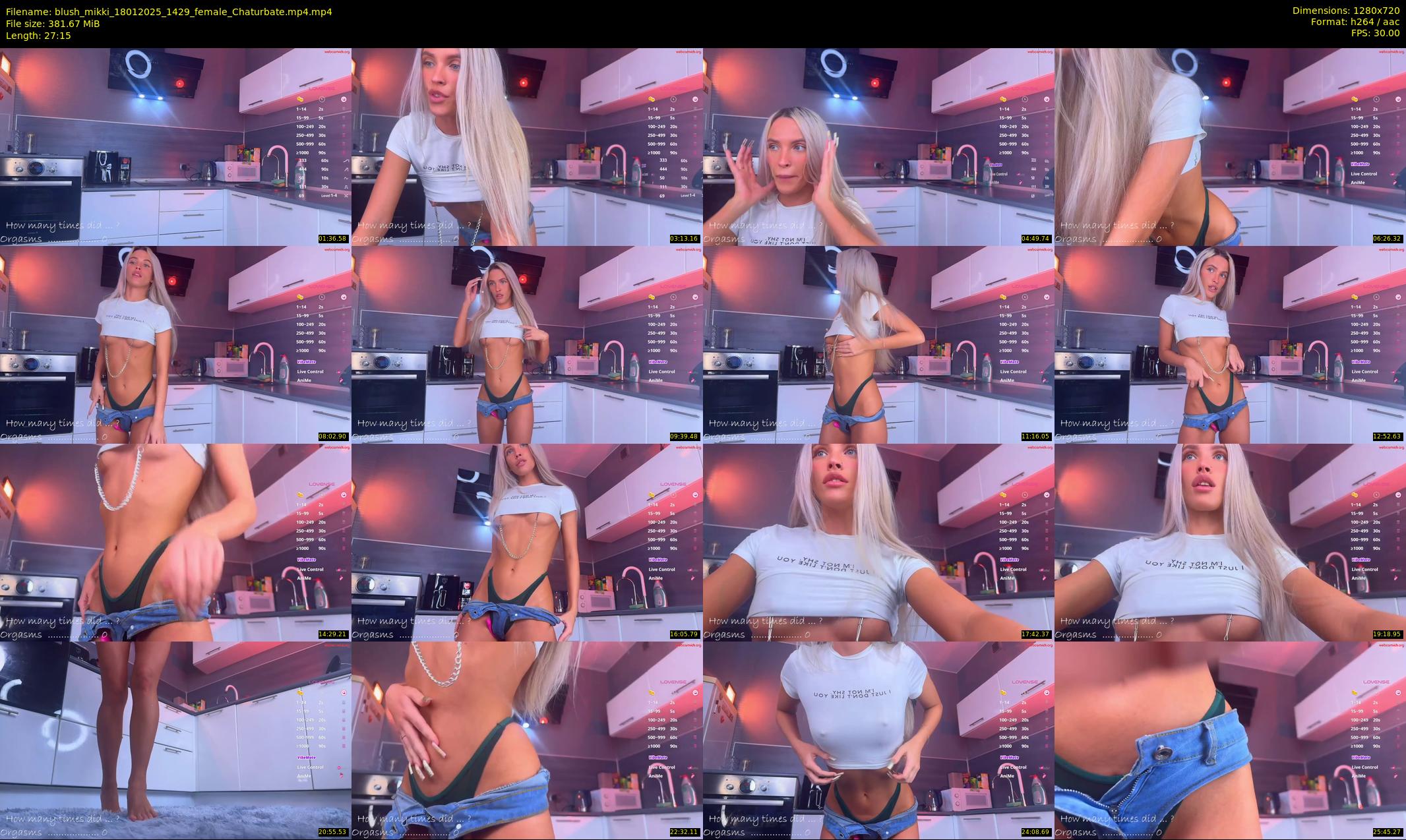 blush_mikki — 28 minute Chaturbate female cam show recording, 720p, Jan 18, 2025