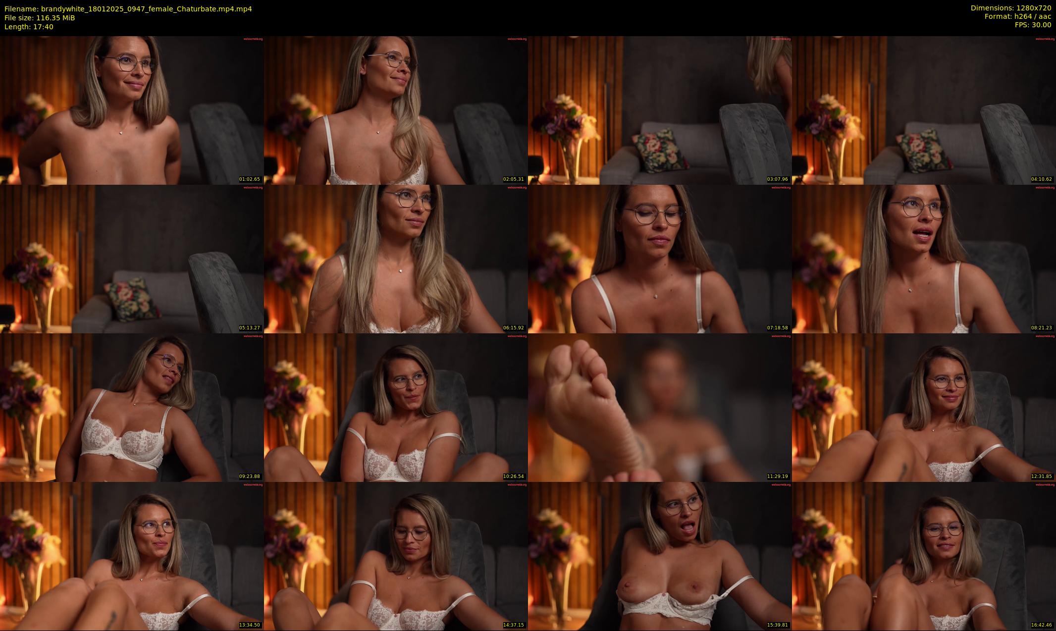 brandywhite — 18 minute Chaturbate female cam show recording, 720p, Jan 18, 2025