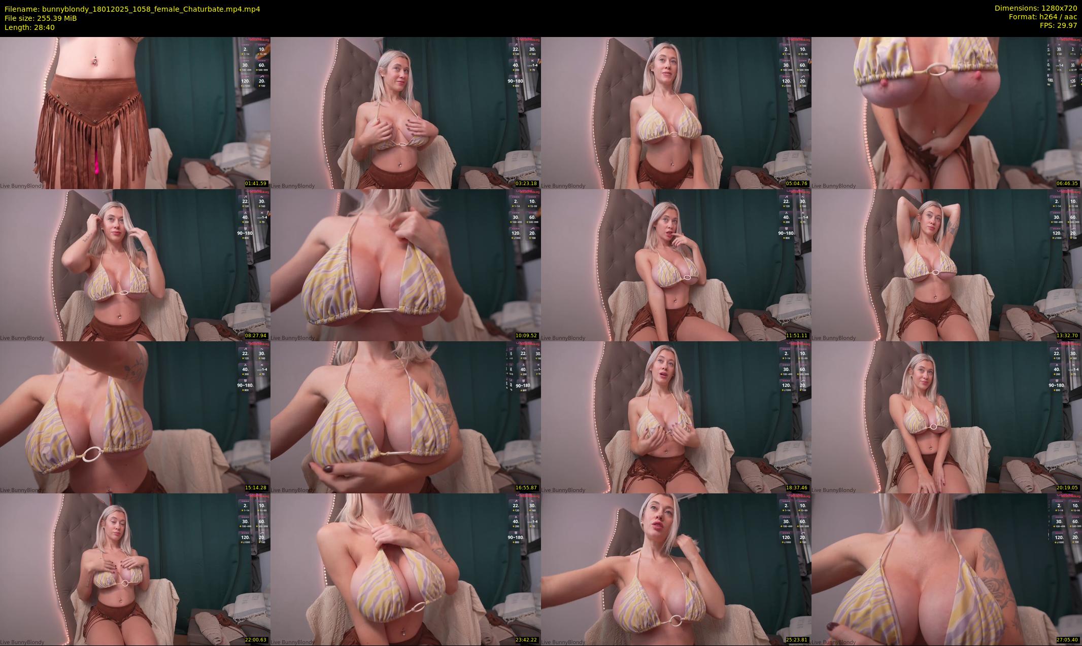 bunnyblondy — 29 minute Chaturbate female cam show recording, 720p, Jan 18, 2025
