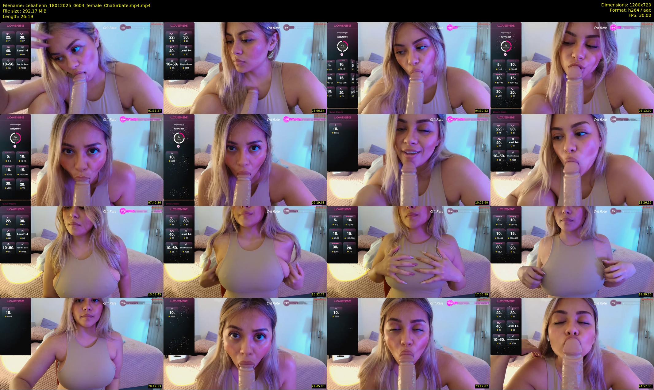 celiahenn — 27 minute Chaturbate female cam show recording, 720p, Jan 18, 2025