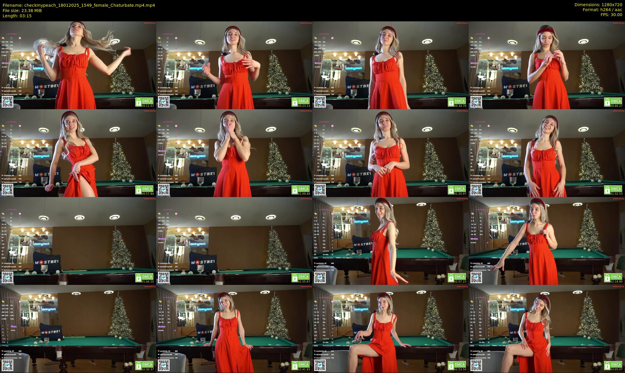 checkmypeach — 4 minute Chaturbate female cam show recording, 720p, Jan 18, 2025