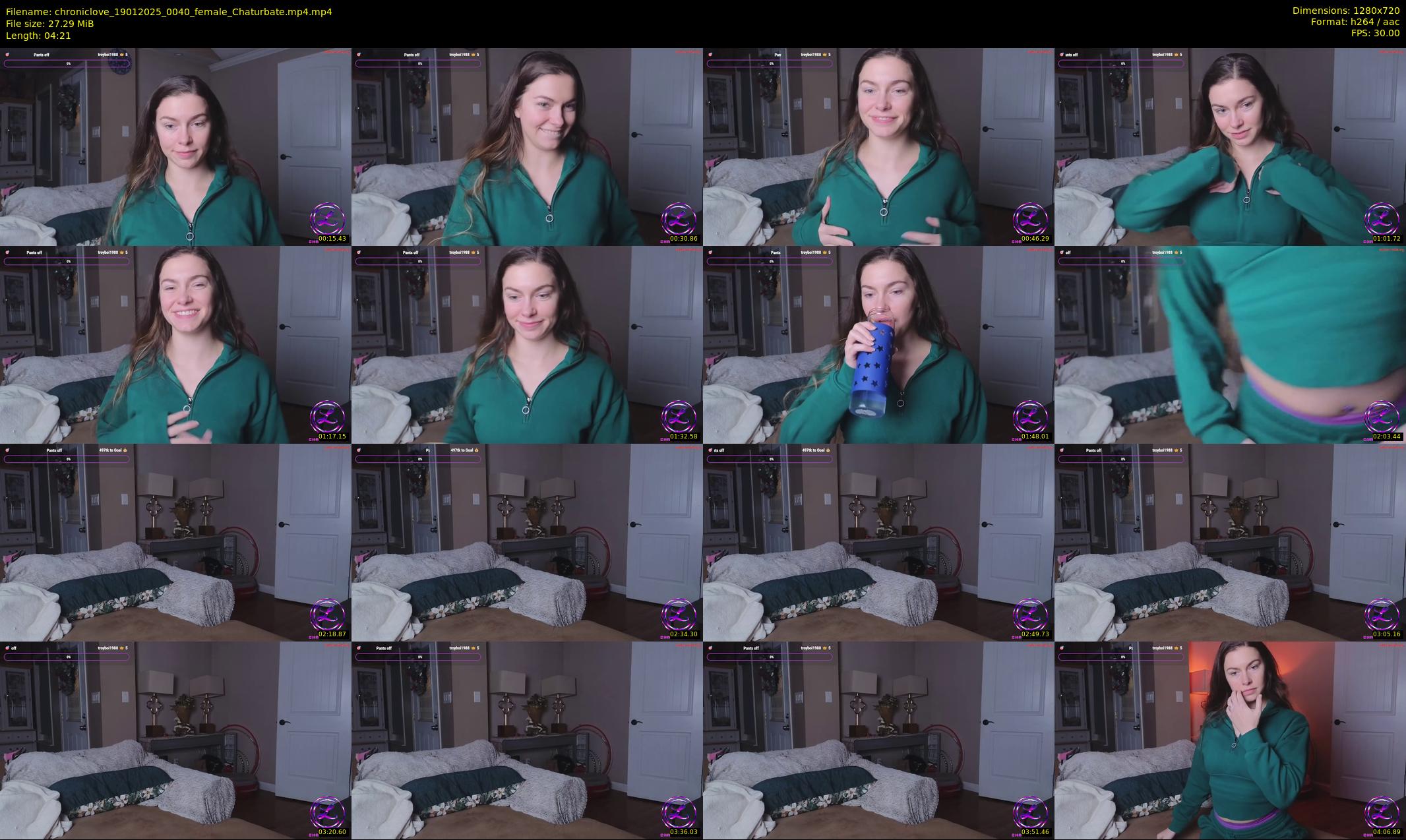 chroniclove — 5 minute Chaturbate female cam show recording, 720p, Jan 19, 2025