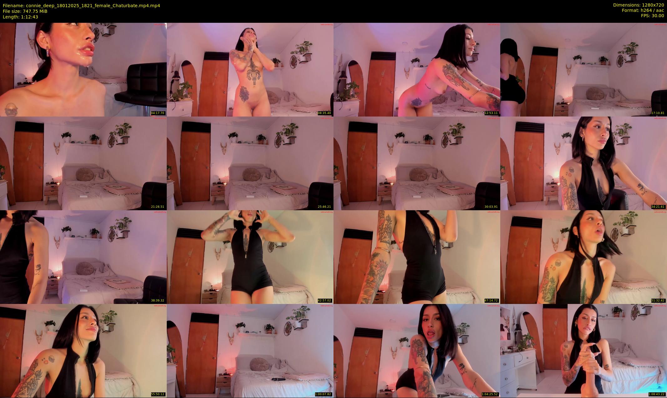 connie_deep — 73 minute Chaturbate female cam show recording, 720p, Jan 18, 2025