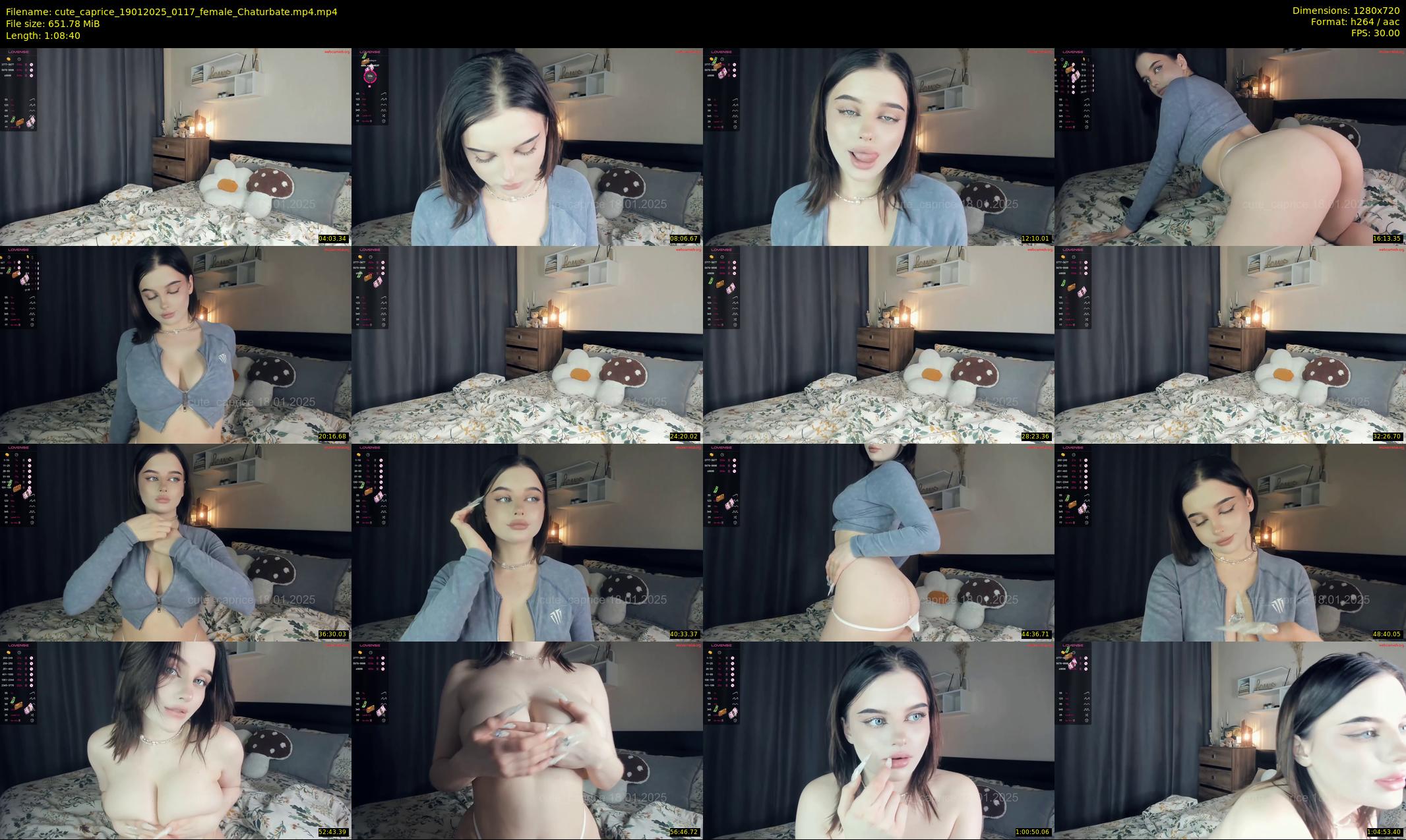 cute_caprice — 69 minute Chaturbate female cam show recording, 720p, Jan 19, 2025