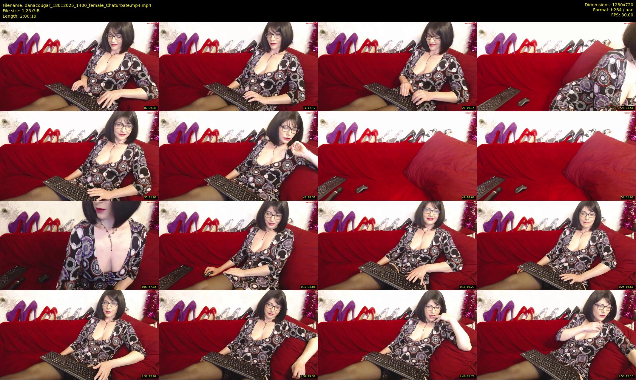 danacougar — 121 minute Chaturbate female cam show recording, 720p, Jan 18, 2025