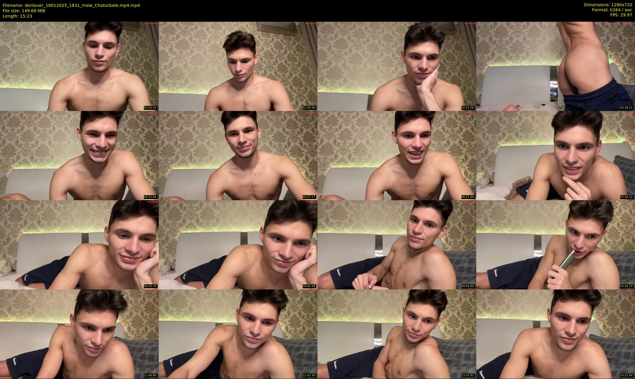 denlover — 16 minute Chaturbate male cam show recording, 720p, Jan 18, 2025