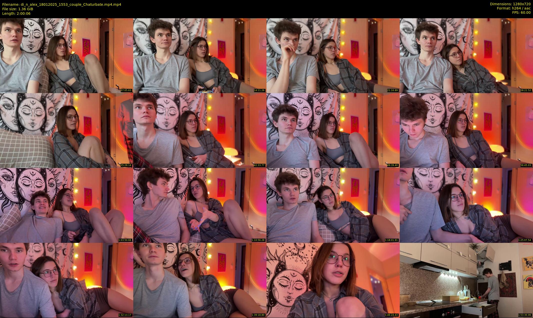 di_n_alex — 121 minute Chaturbate couple cam show recording, 720p, Jan 18, 2025