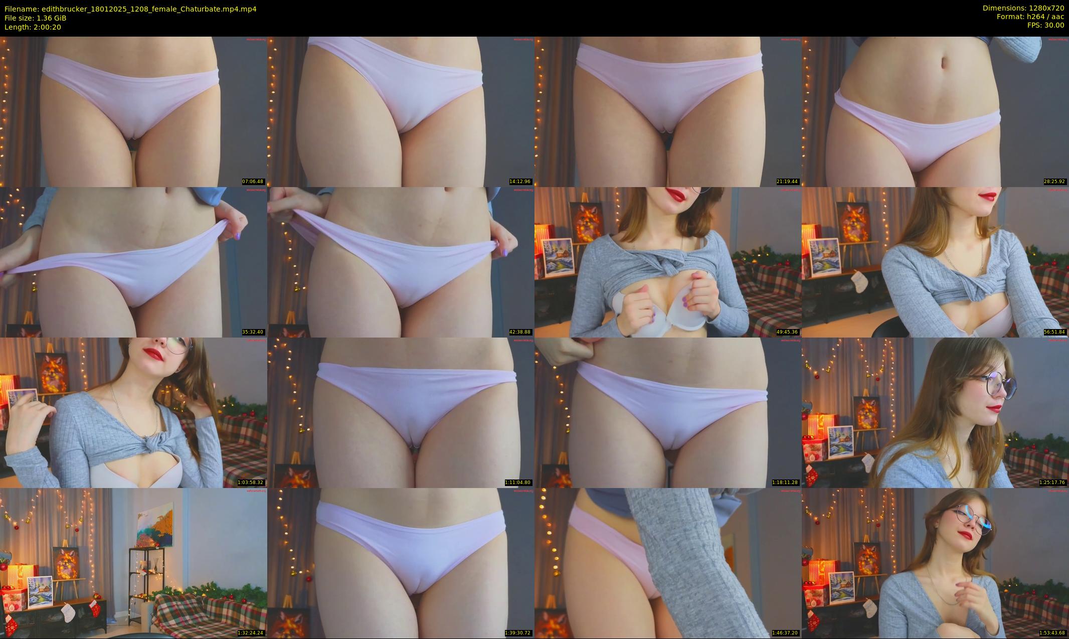 edithbrucker — 121 minute Chaturbate female cam show recording, 720p, Jan 18, 2025
