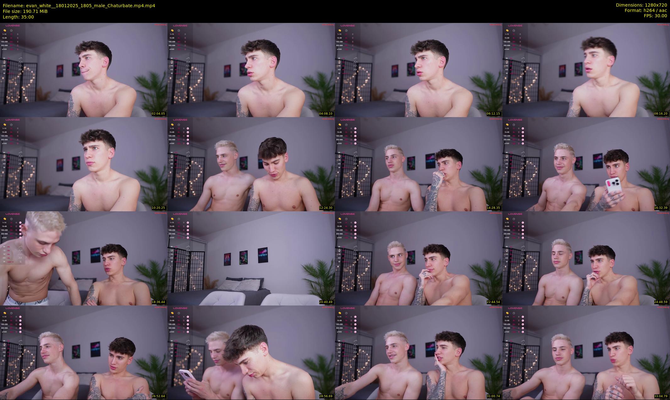 evan_white_ — 35 minute Chaturbate male cam show recording, 720p, Jan 18, 2025