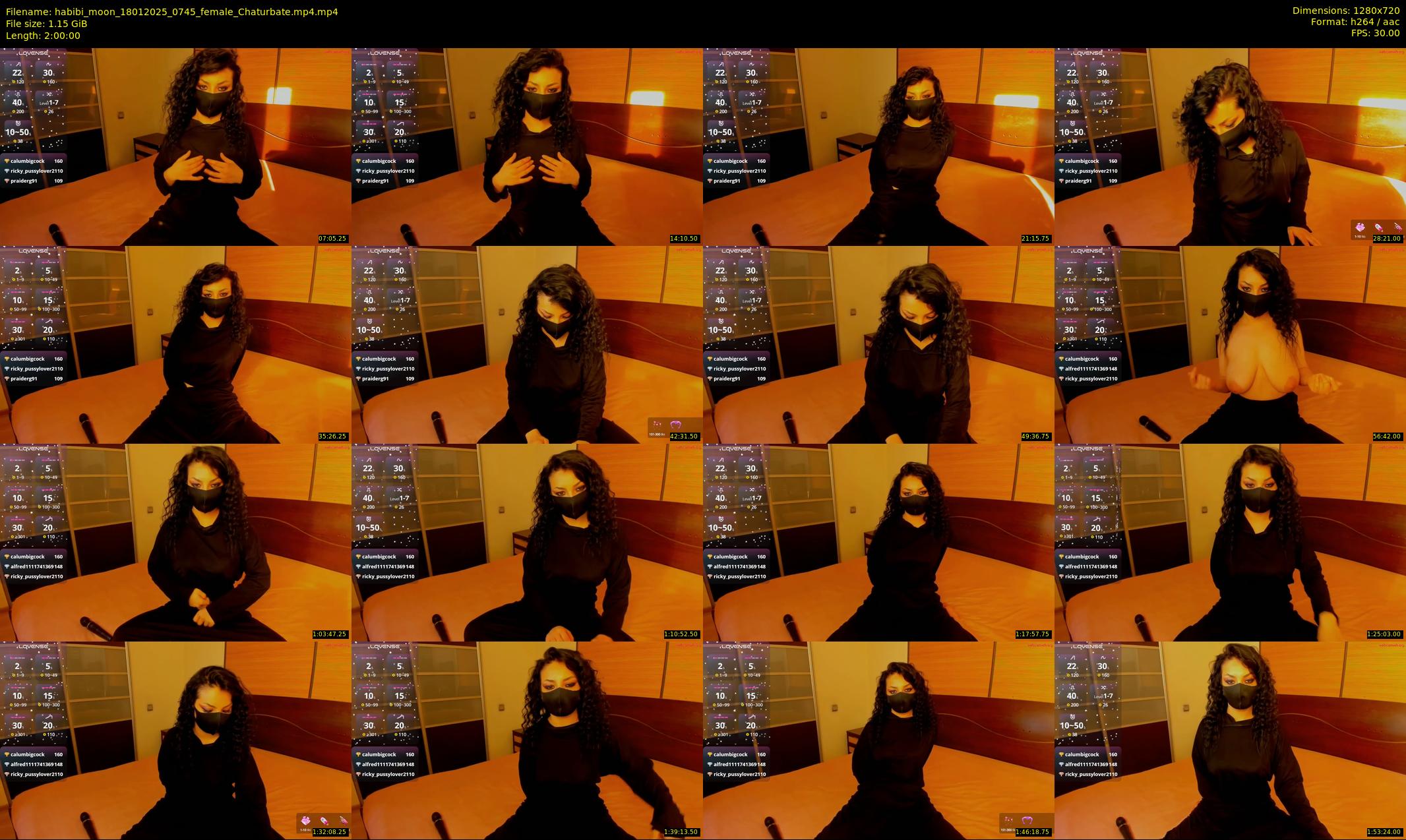 habibi_moon — 120 minute Chaturbate female cam show recording, 720p, Jan 18, 2025