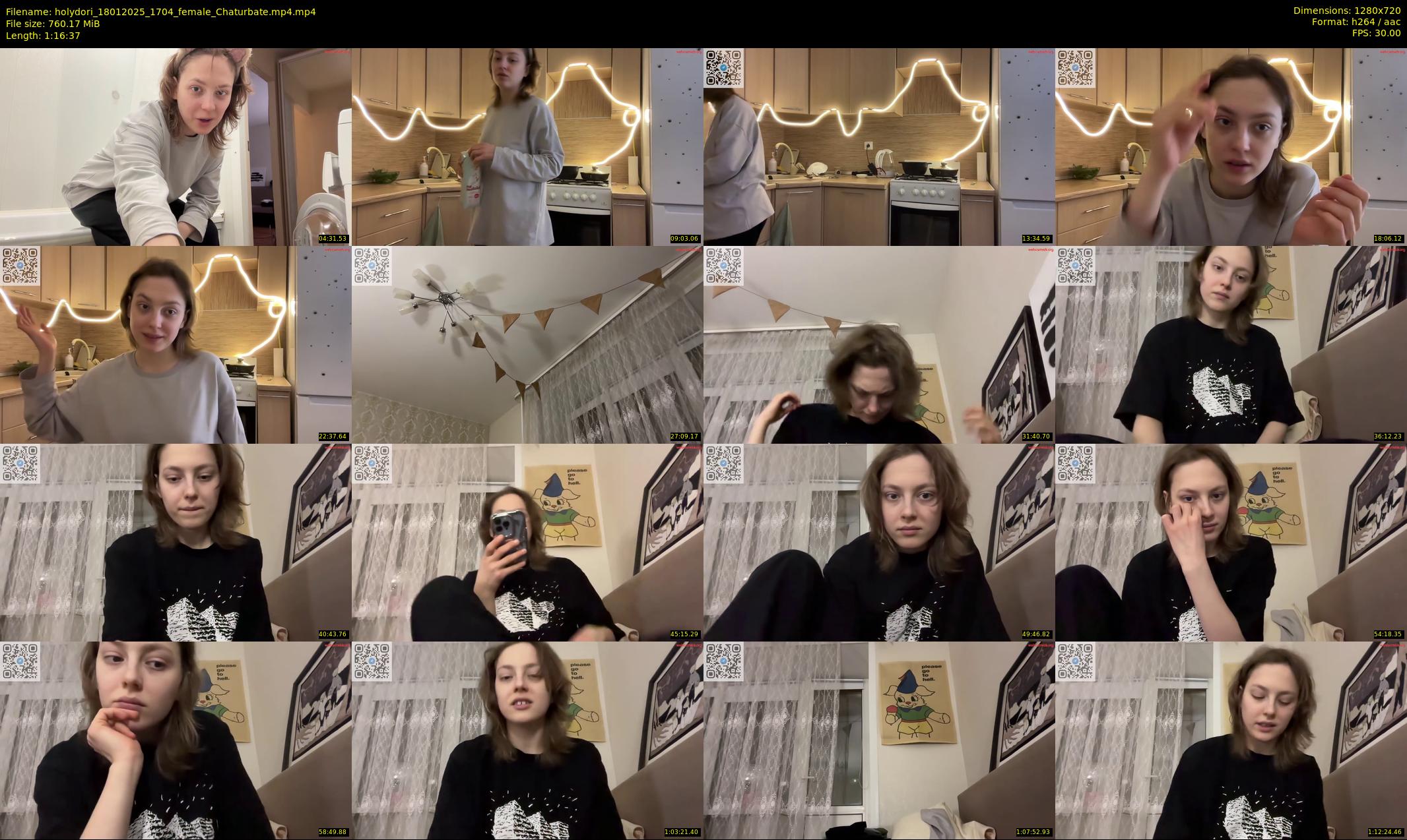 holydori — 77 minute Chaturbate female cam show recording, 720p, Jan 18, 2025