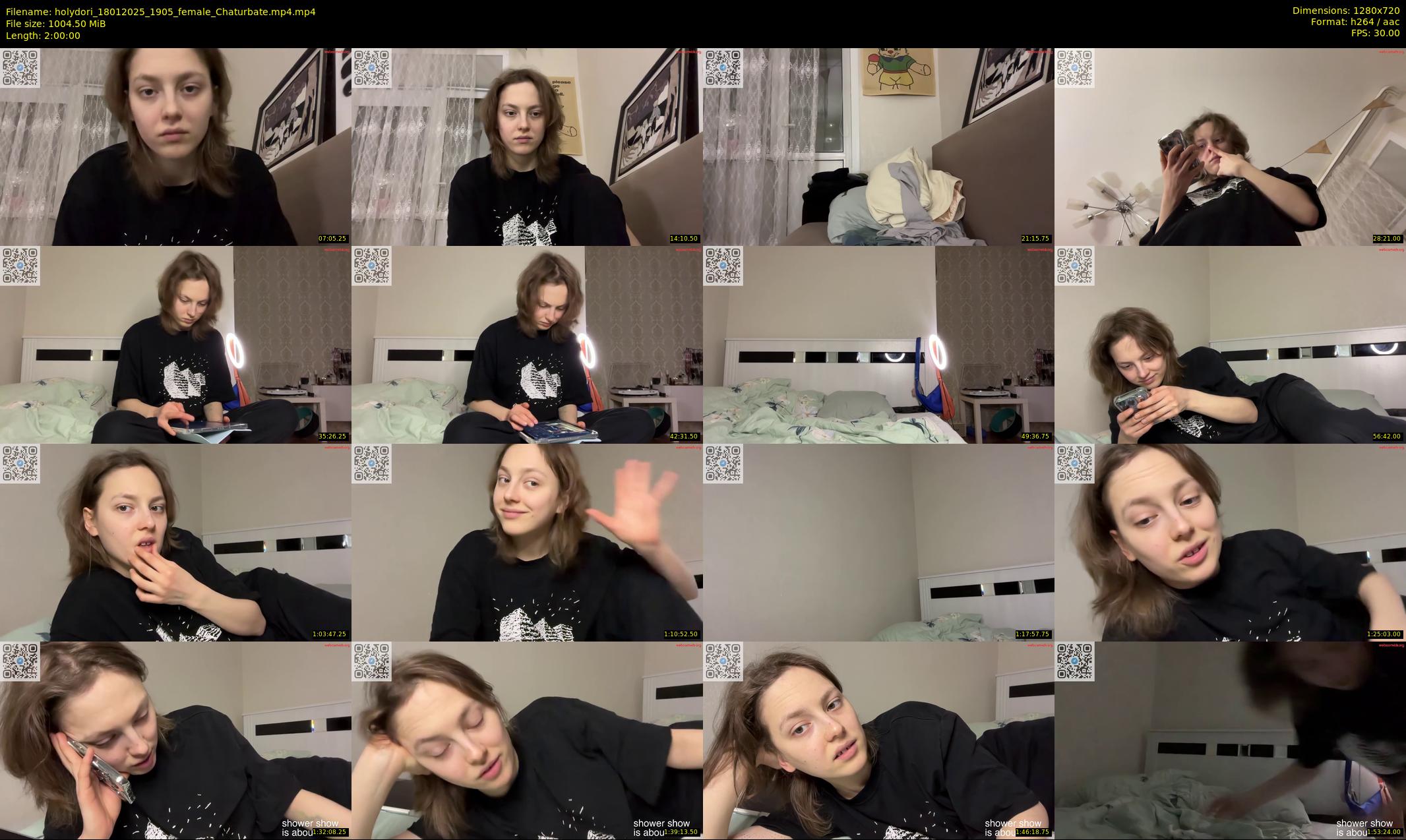 holydori — 120 minute Chaturbate female cam show recording, 720p, Jan 18, 2025