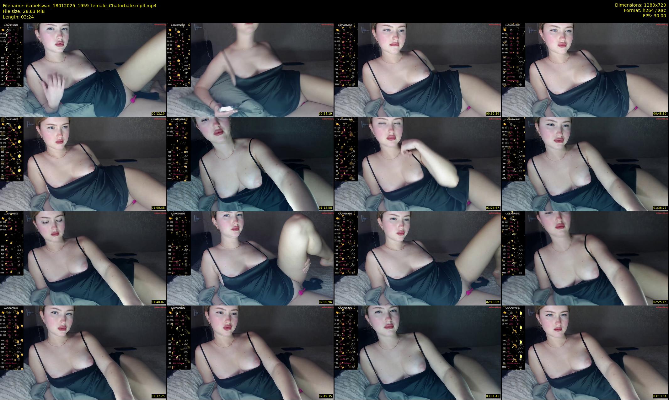 isabelswan — 4 minute Chaturbate female cam show recording, 720p, Jan 18, 2025