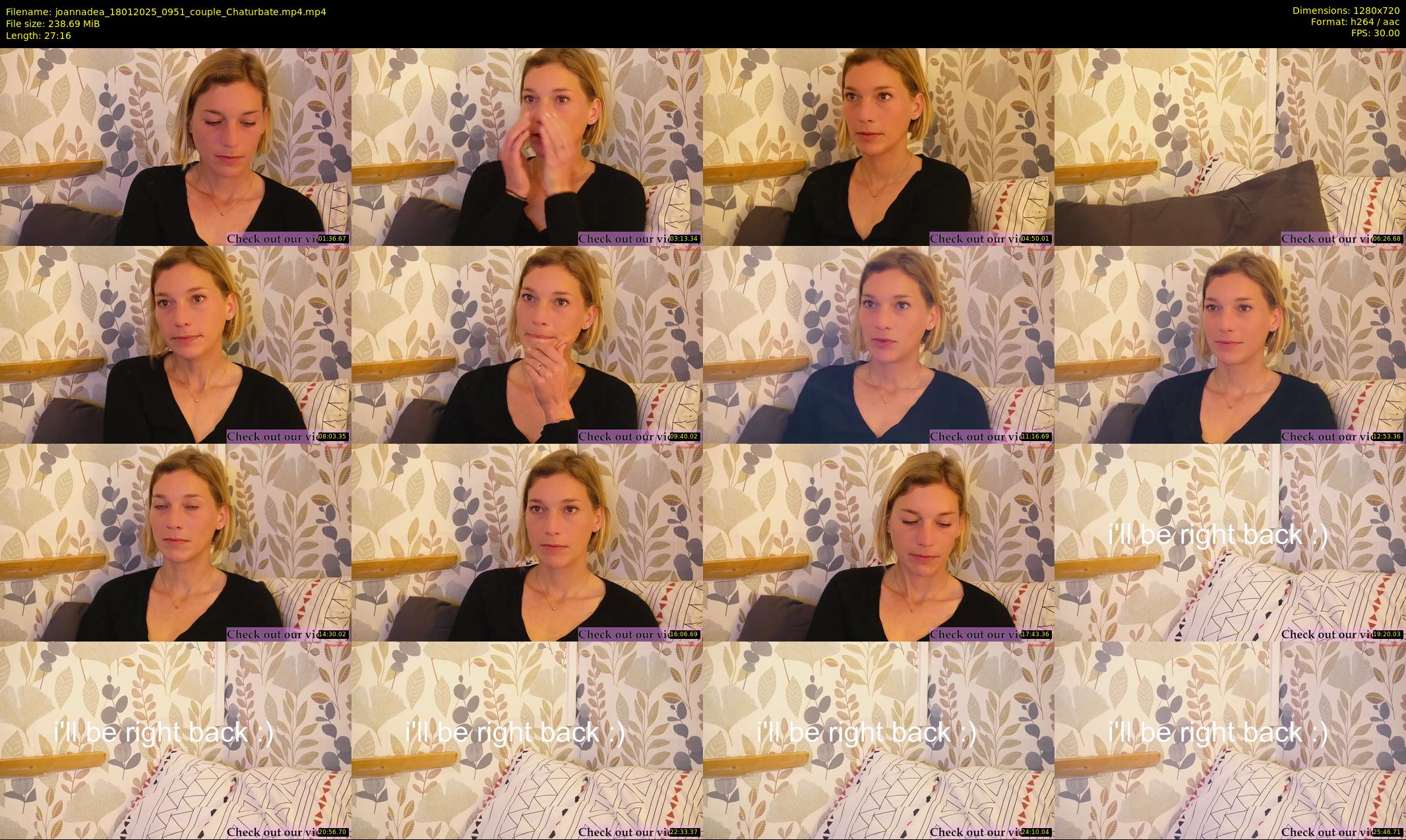 joannadea — 28 minute Chaturbate female cam show recording, 720p, Jan 18, 2025