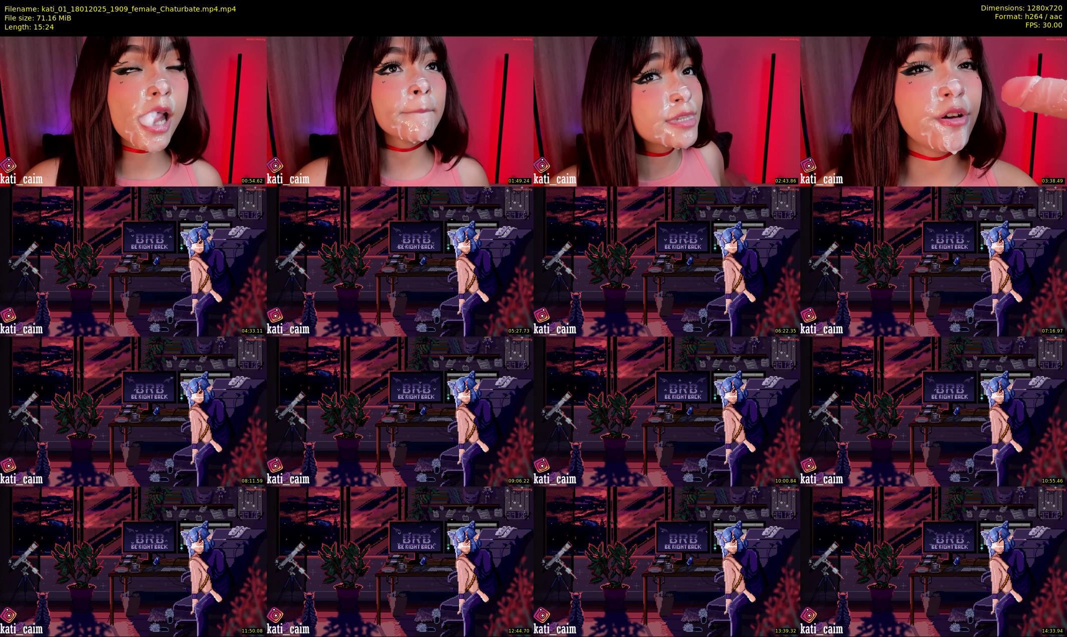 kati_01 — 16 minute Chaturbate female cam show recording, 720p, Jan 18, 2025