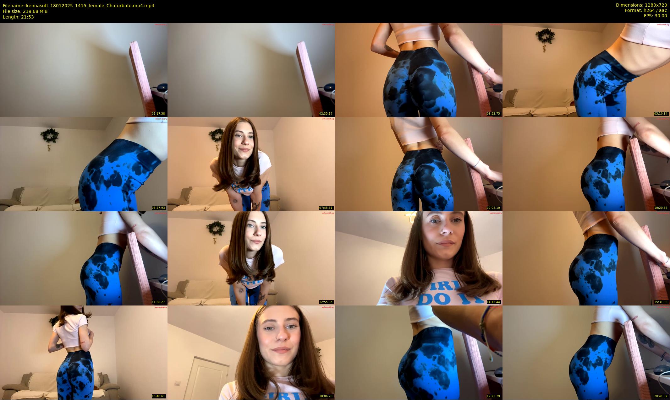 kennasoft — 22 minute Chaturbate female cam show recording, 720p, Jan 18, 2025