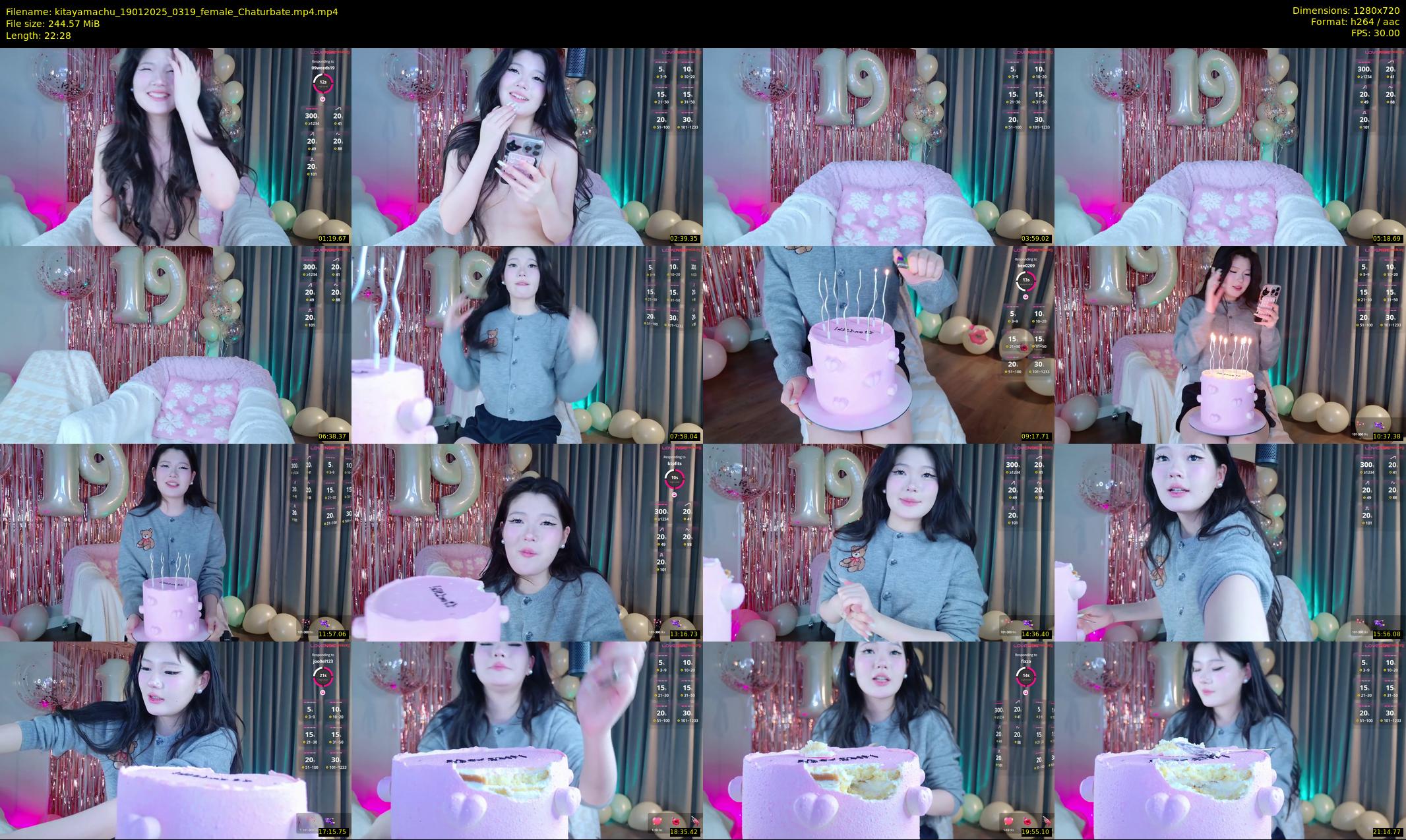 kitayamachu — 23 minute Chaturbate female cam show recording, 720p, Jan 19, 2025
