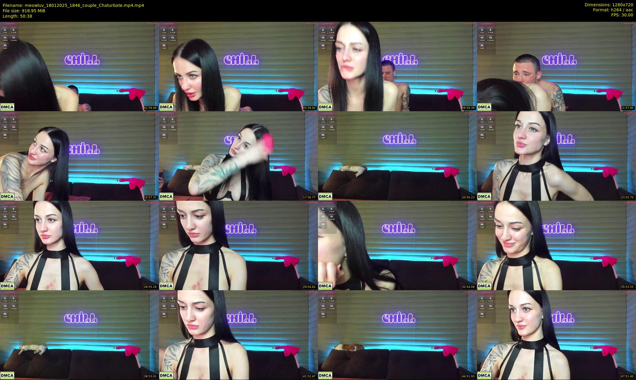 meowluv — 51 minute Chaturbate couple cam show recording, 720p, Jan 18, 2025