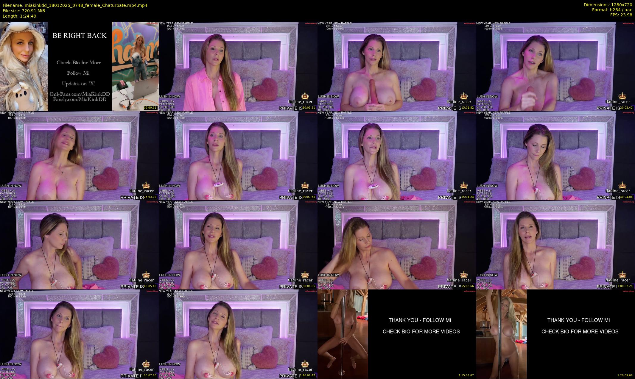 miakinkdd — 85 minute Chaturbate female cam show recording, 720p, Jan 18, 2025