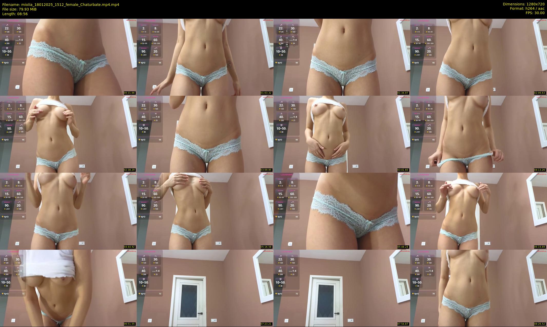 miolia — 9 minute Chaturbate female cam show recording, 720p, Jan 18, 2025