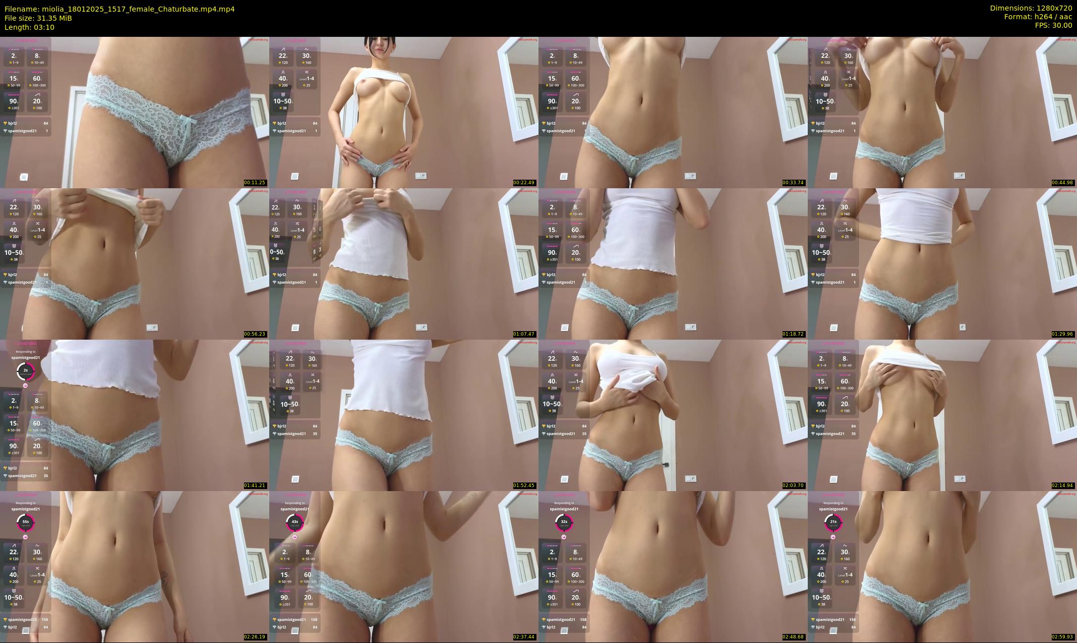 miolia — 4 minute Chaturbate female cam show recording, 720p, Jan 18, 2025