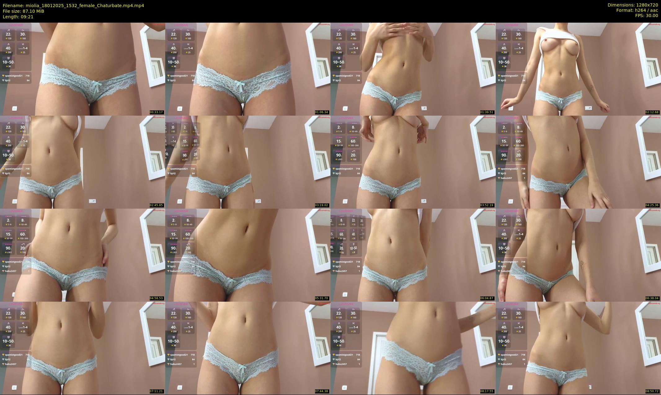 miolia — 10 minute Chaturbate female cam show recording, 720p, Jan 18, 2025