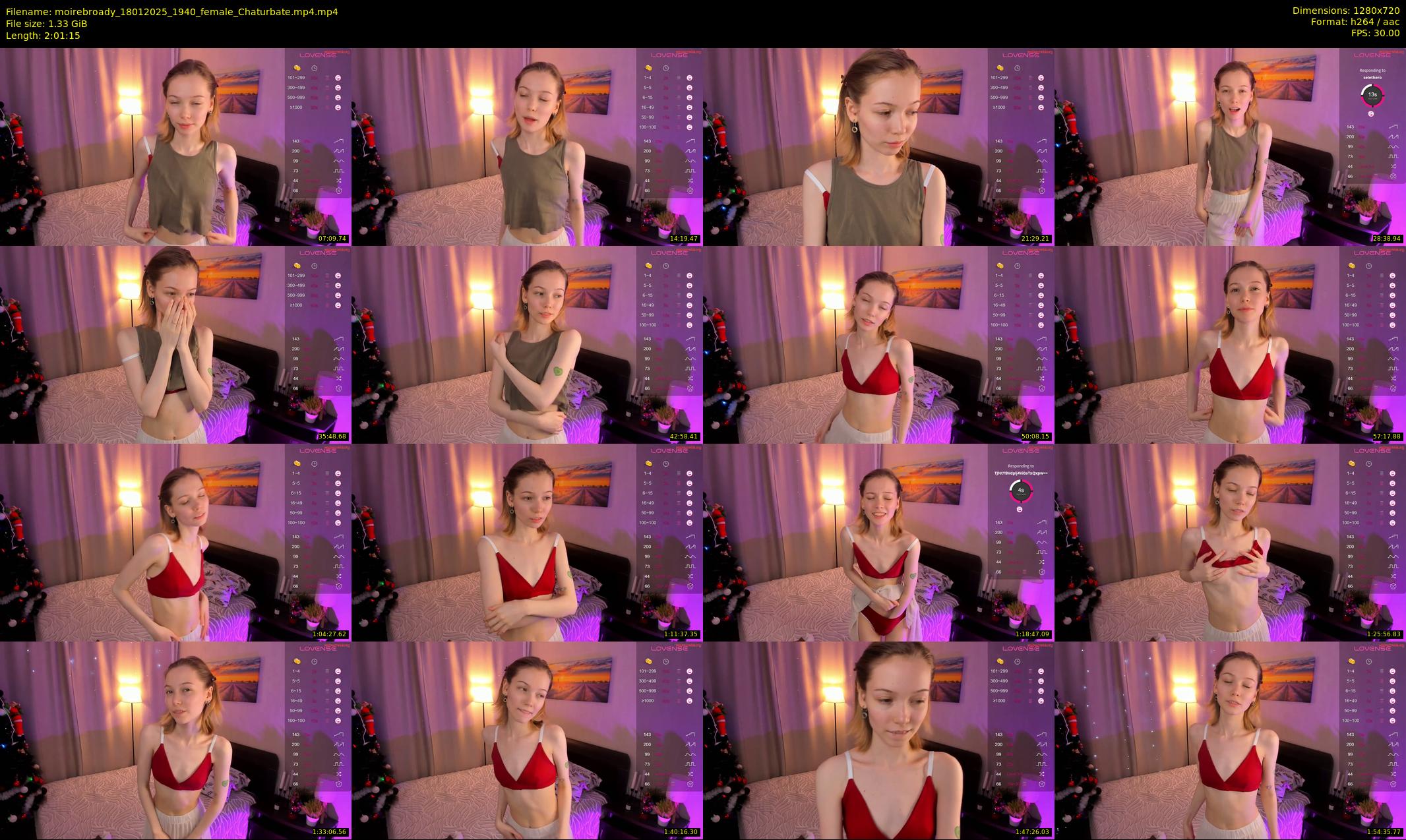 moirebroady — 122 minute Chaturbate female cam show recording, 720p, Jan 18, 2025