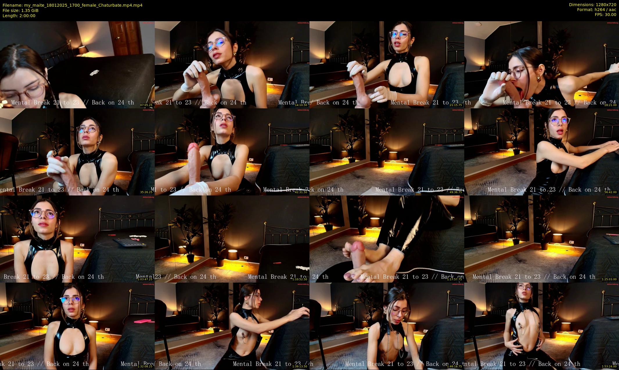 my_maite — 120 minute Chaturbate female cam show recording, 720p, Jan 18, 2025