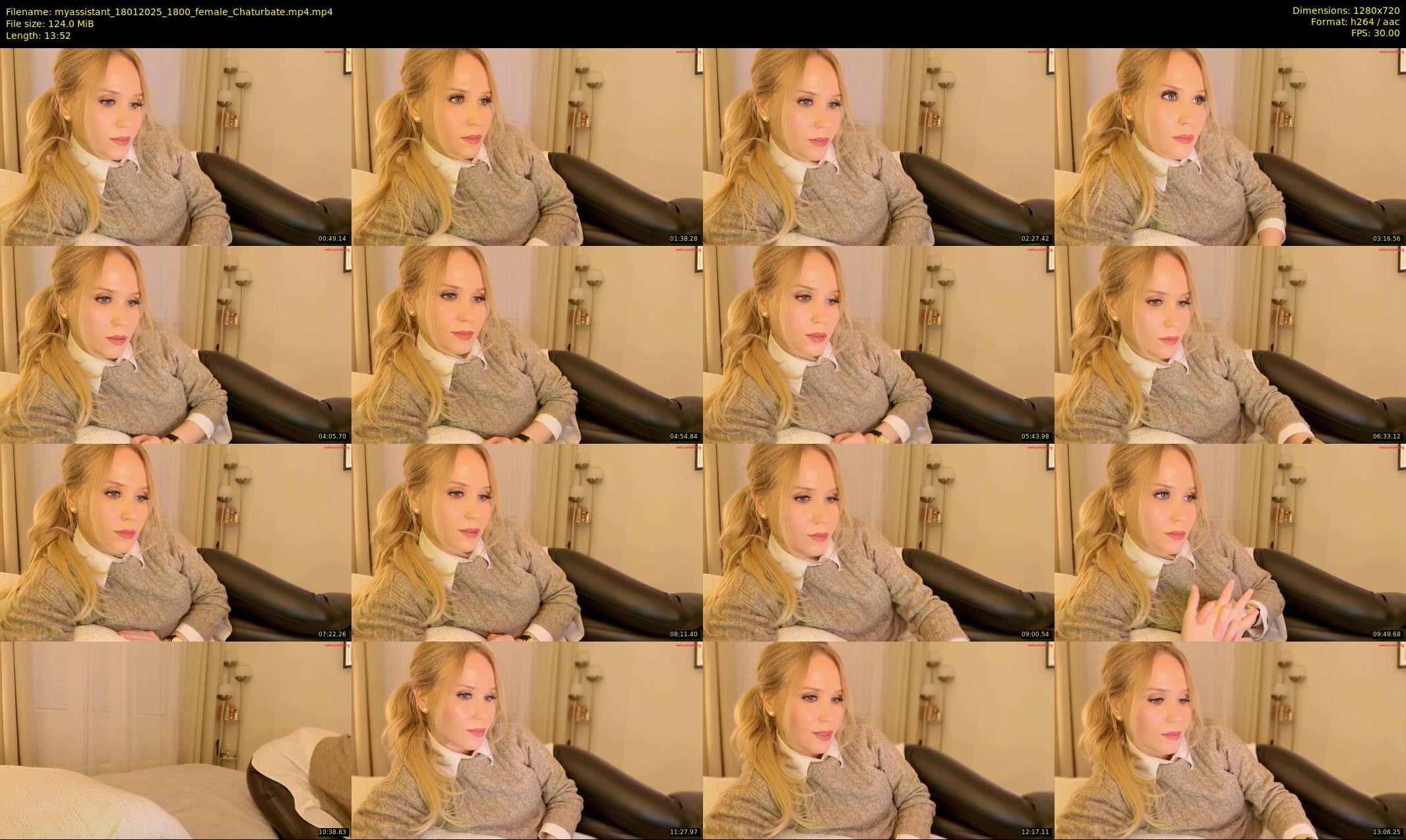 myassistant — 14 minute Chaturbate female cam show recording, 720p, Jan 18, 2025