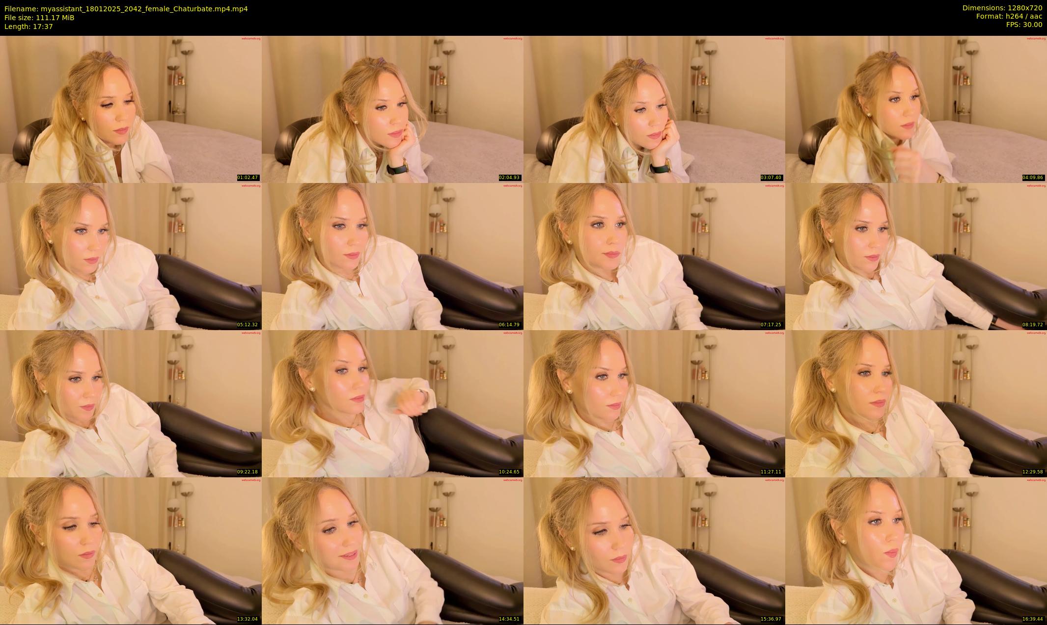 myassistant — 18 minute Chaturbate female cam show recording, 720p, Jan 18, 2025