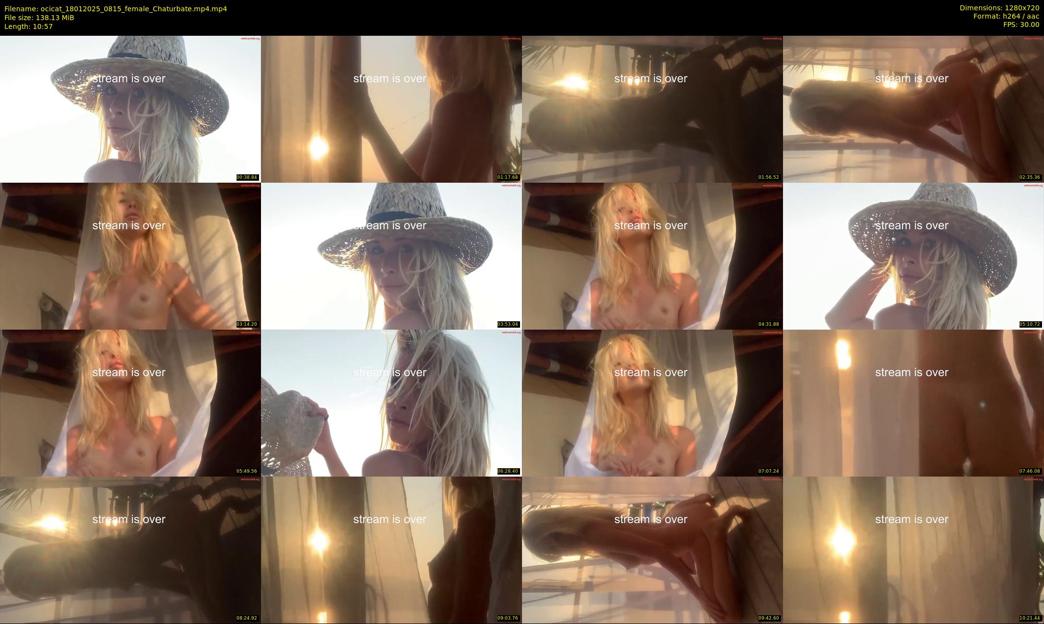 ocicat — 11 minute Chaturbate female cam show recording, 720p, Jan 18, 2025