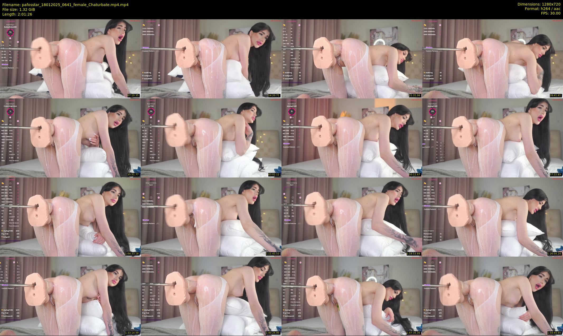 pafosstar — 122 minute Chaturbate female cam show recording, 720p, Jan 18, 2025