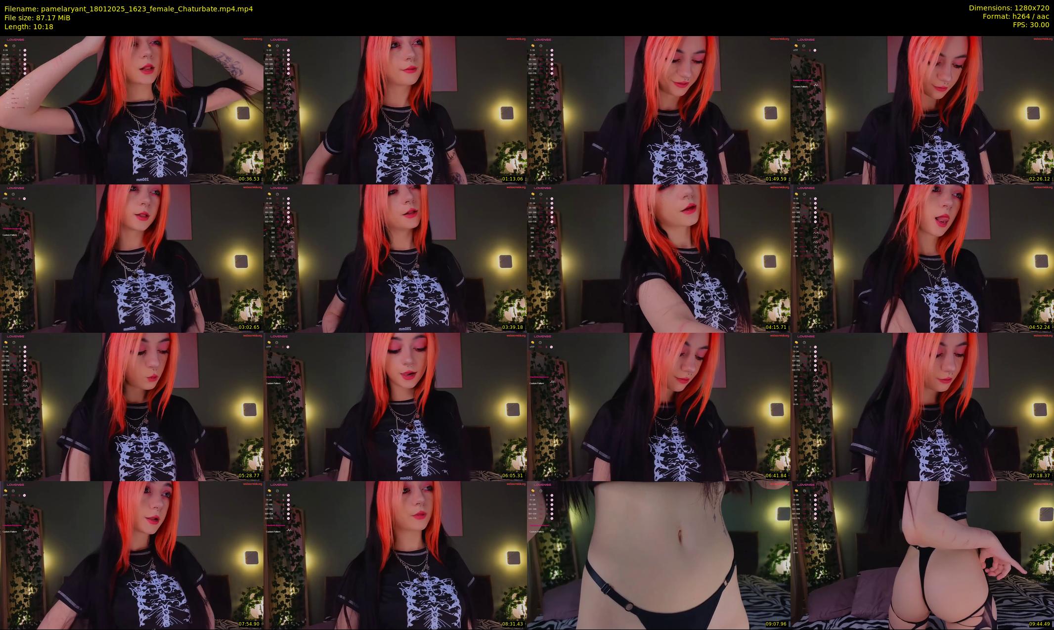 pamelaryant — 11 minute Chaturbate female cam show recording, 720p, Jan 18, 2025