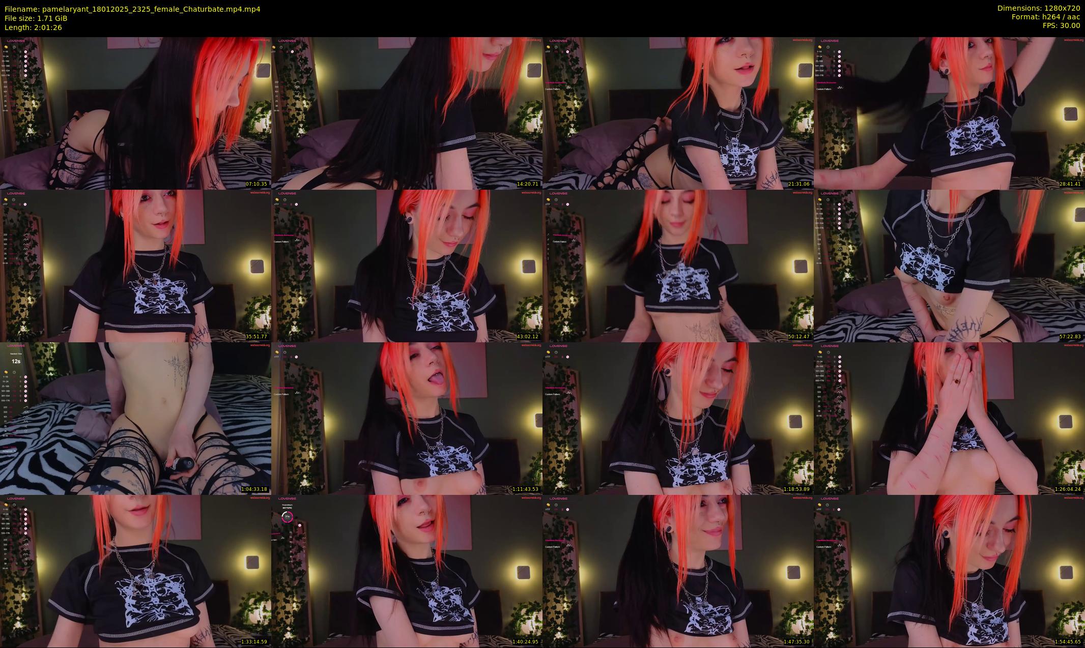 pamelaryant — 122 minute Chaturbate female cam show recording, 720p, Jan 18, 2025