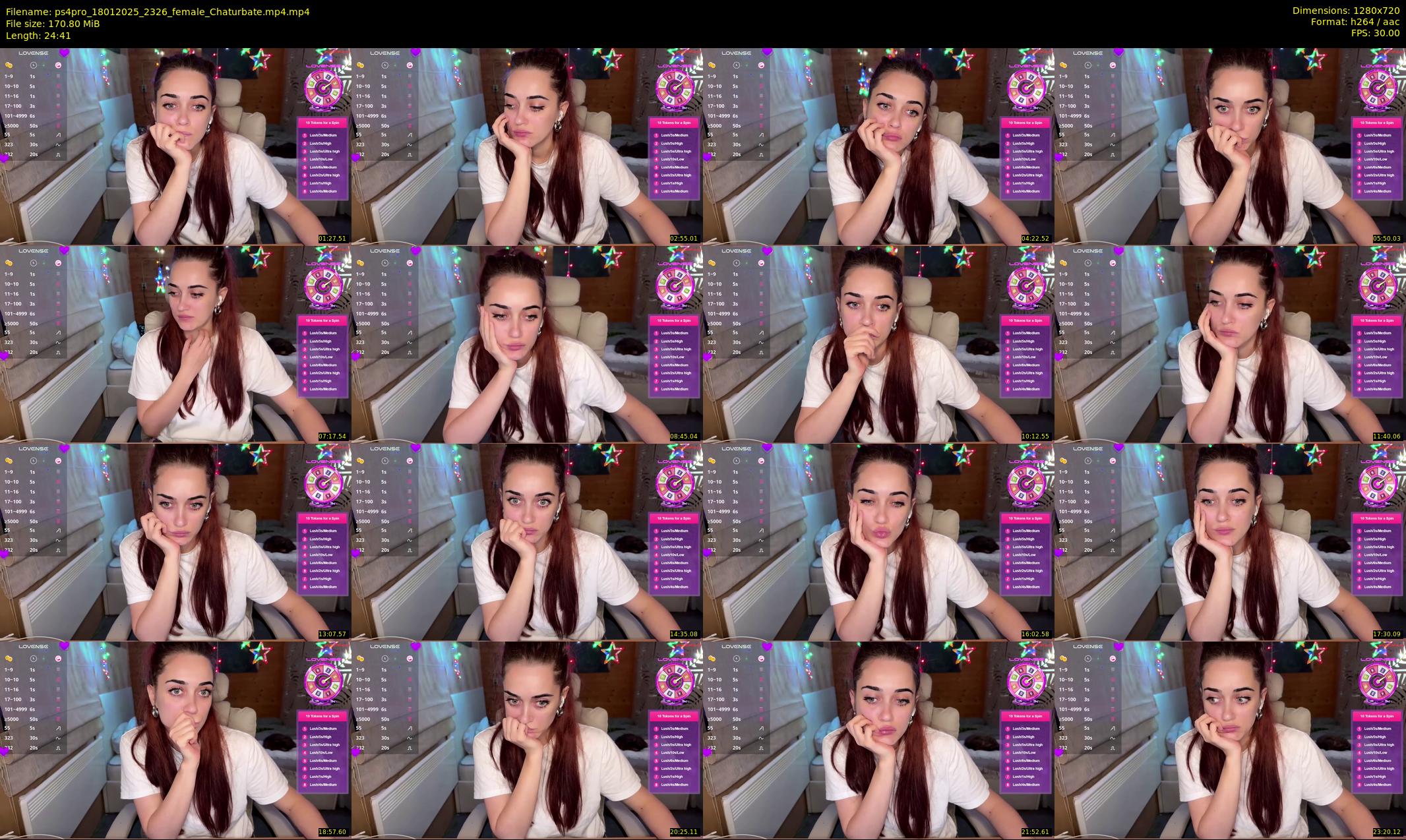 ps4pro — 25 minute Chaturbate female cam show recording, 720p, Jan 18, 2025