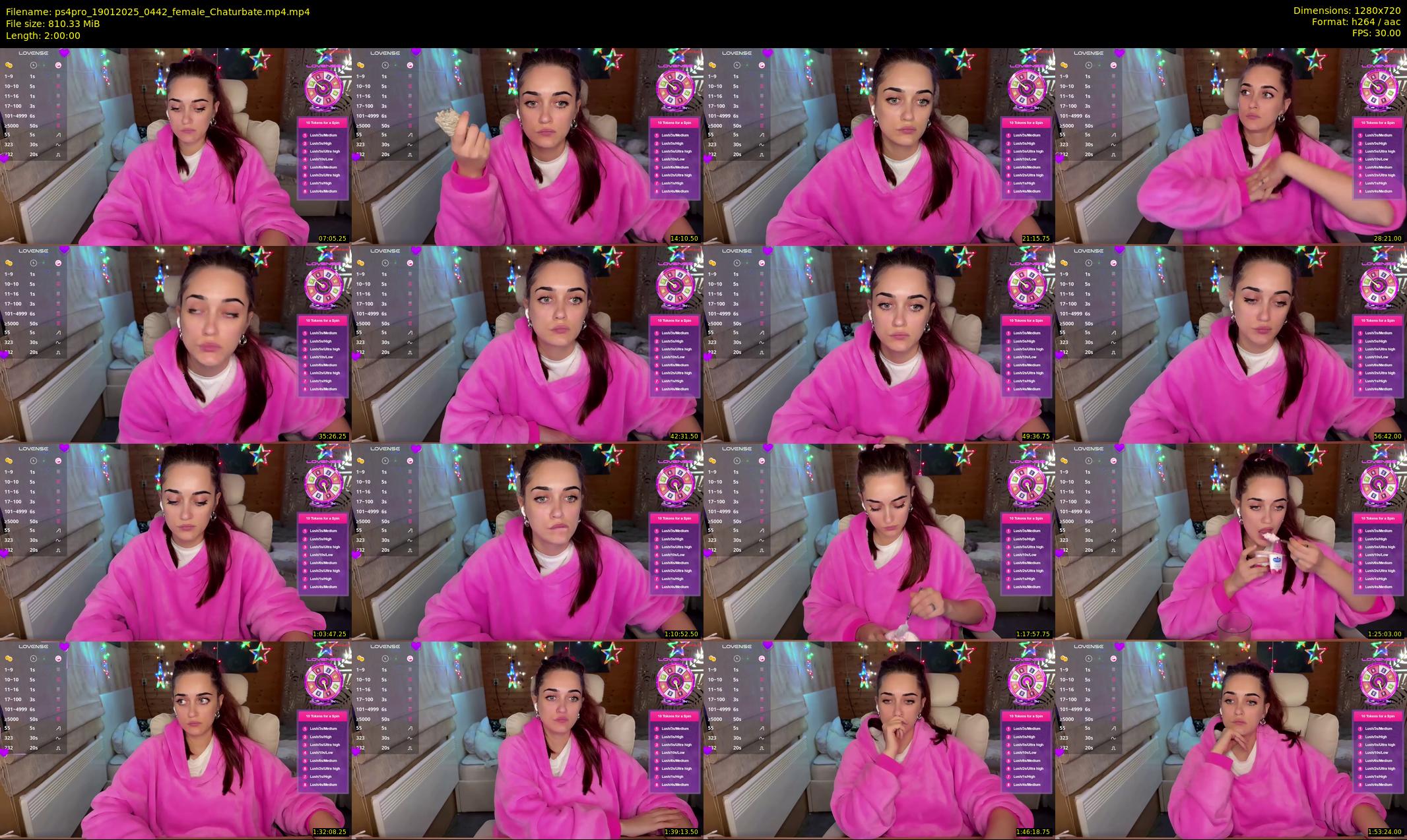 ps4pro — 120 minute Chaturbate female cam show recording, 720p, Jan 19, 2025