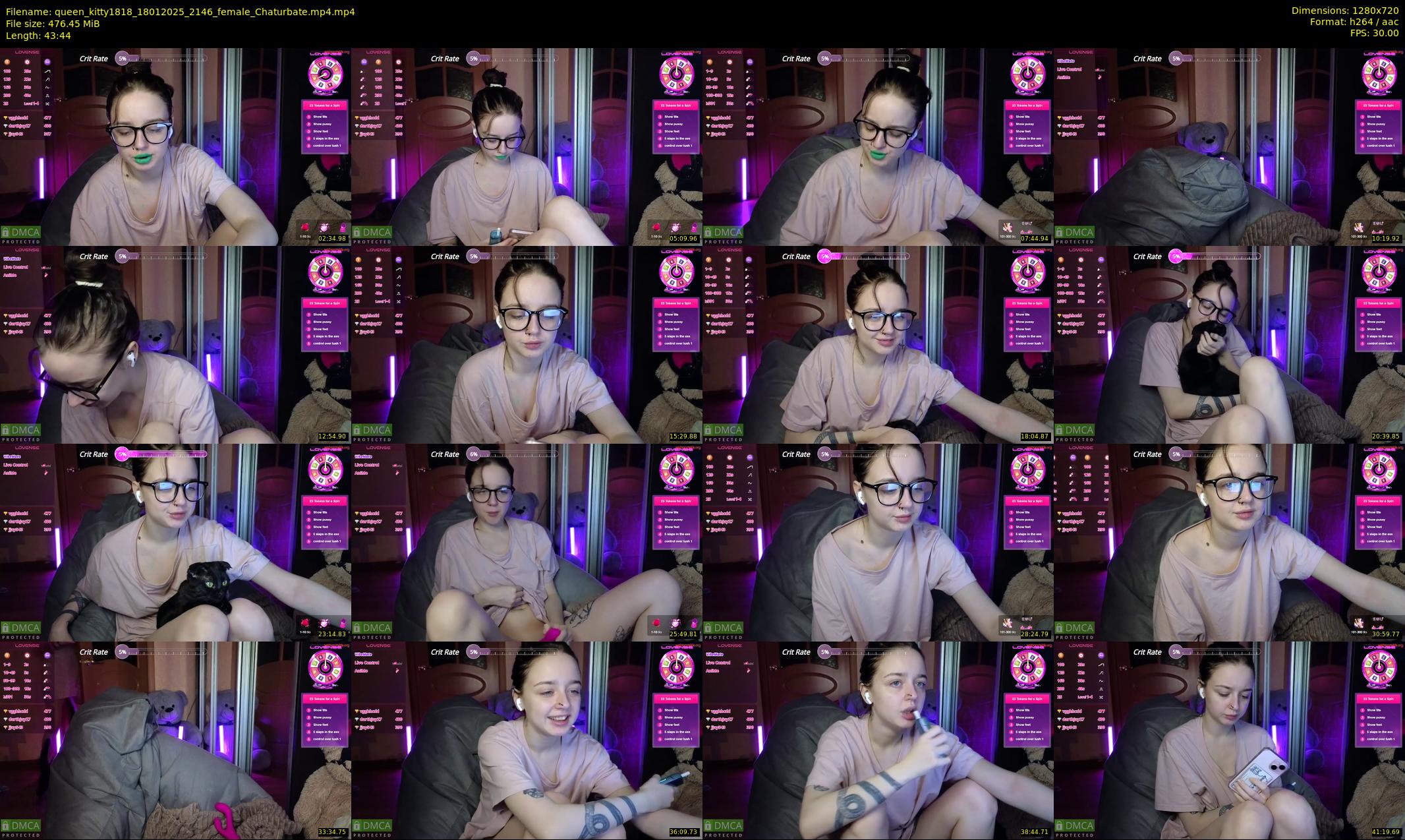 queen_kitty1818 — 44 minute Chaturbate female cam show recording, 720p, Jan 18, 2025