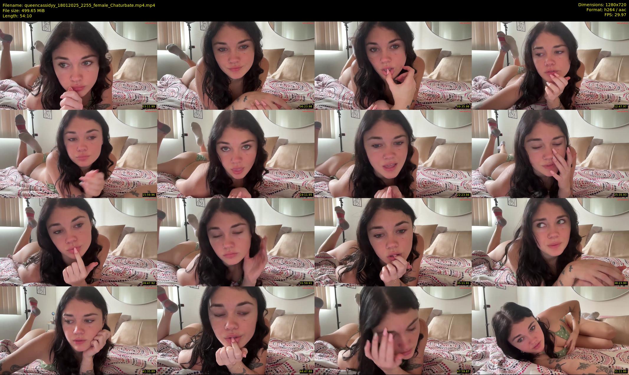 queencassidyy — 55 minute Chaturbate female cam show recording, 720p, Jan 18, 2025