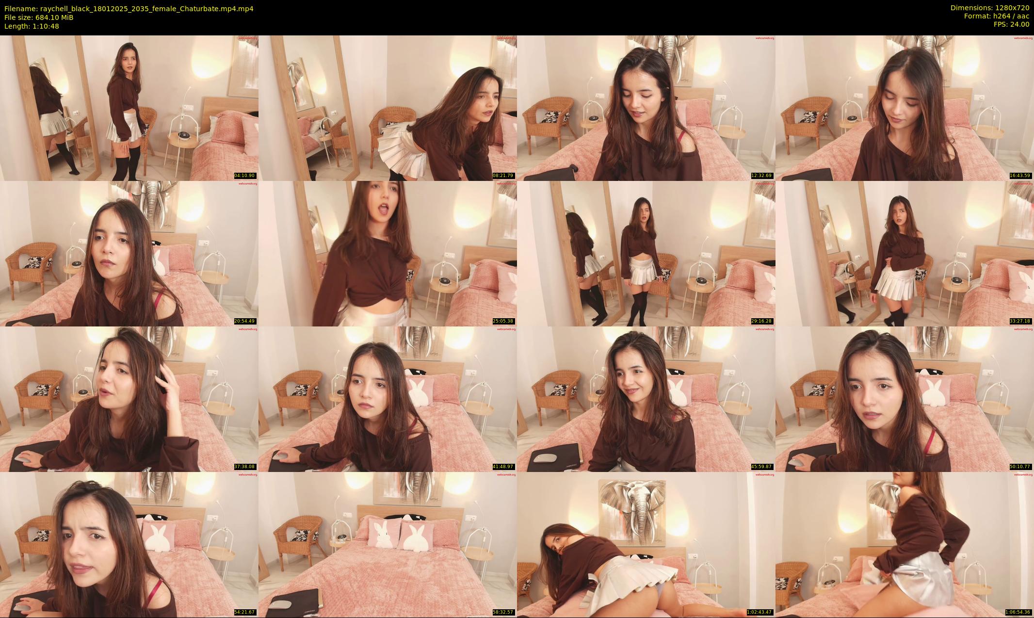 raychell_black — 71 minute Chaturbate female cam show recording, 720p, Jan 18, 2025